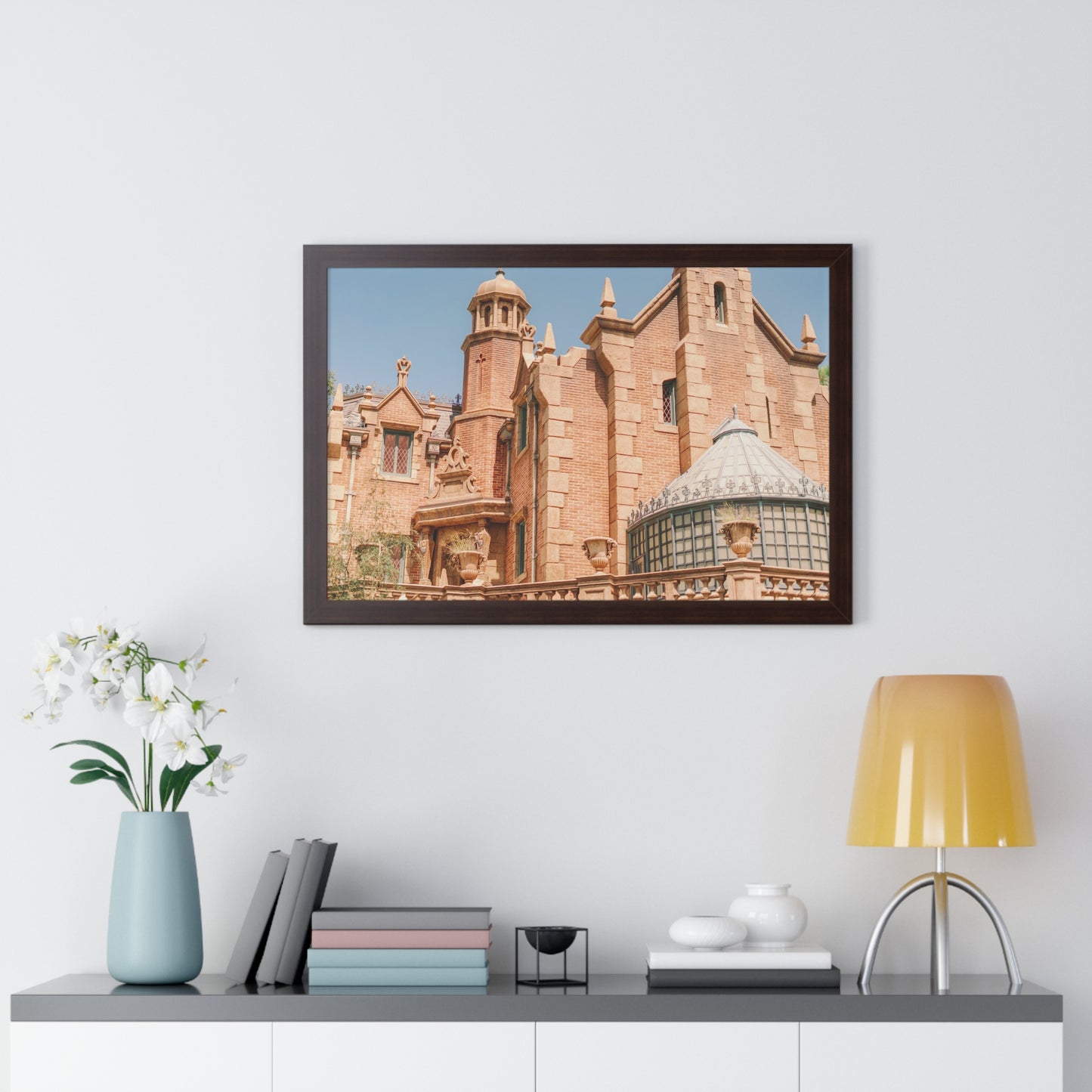 A Spooky Mansion - Framed Print