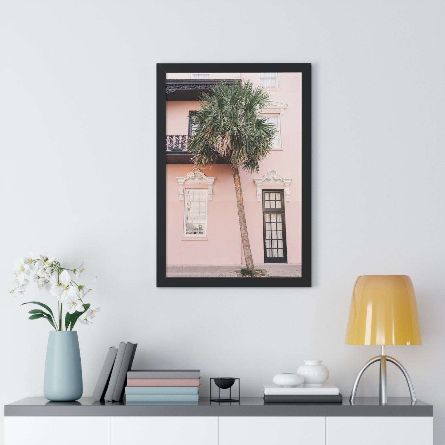 Pink Palmetto - Framed Print