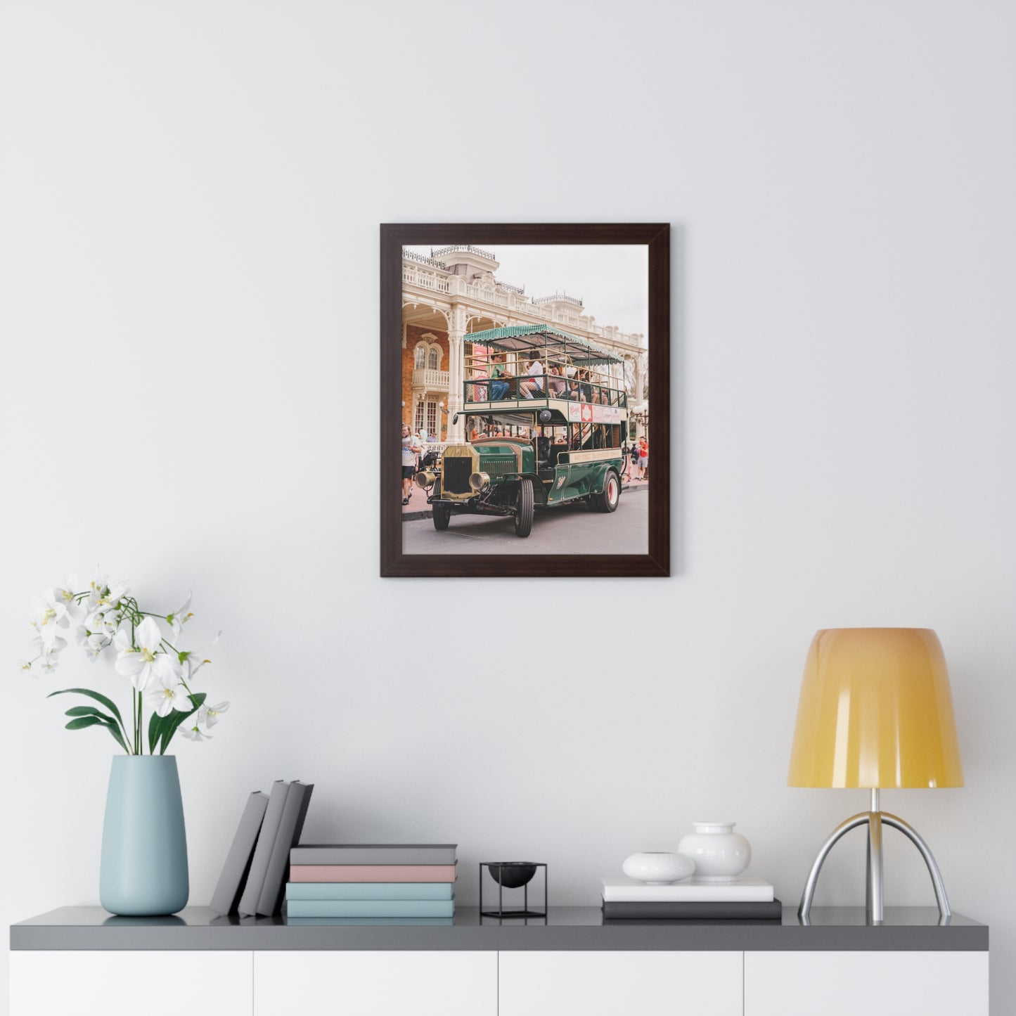 Main Street Transportation - Framed Print