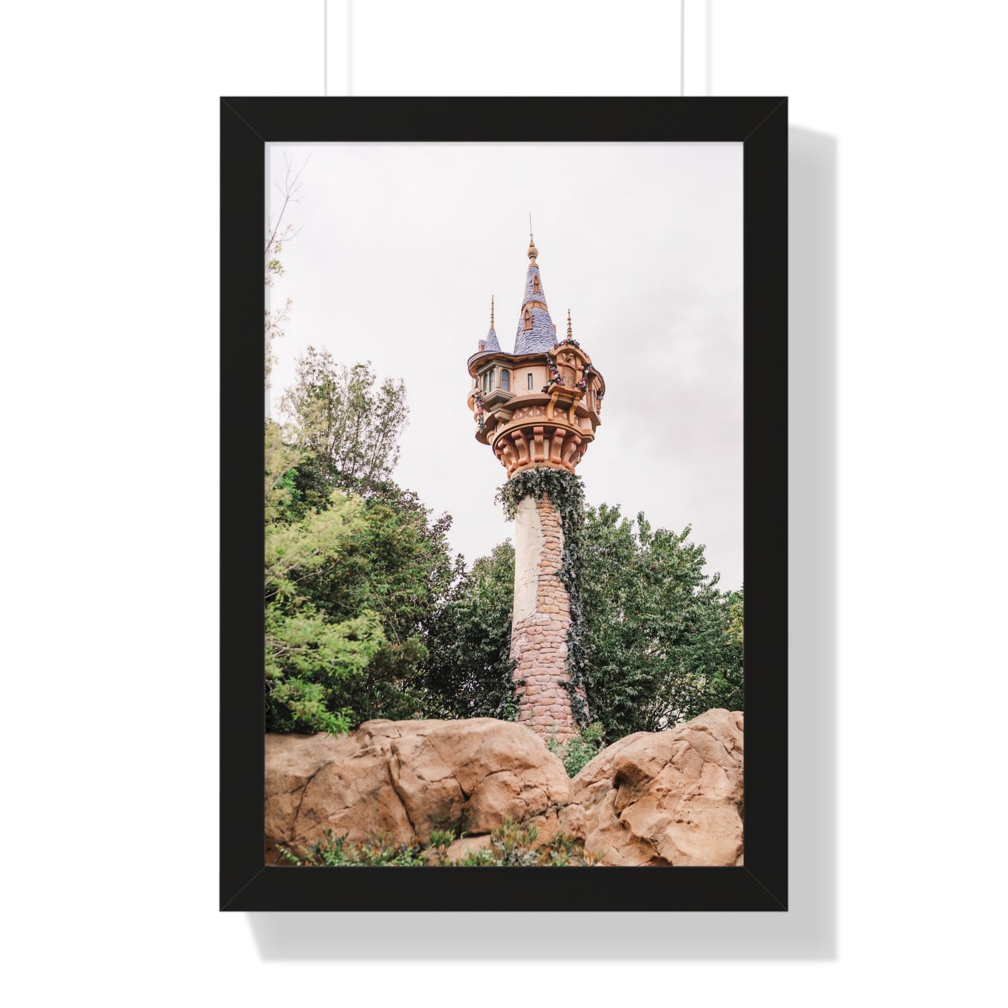 Golden Hair Tower - Framed Print