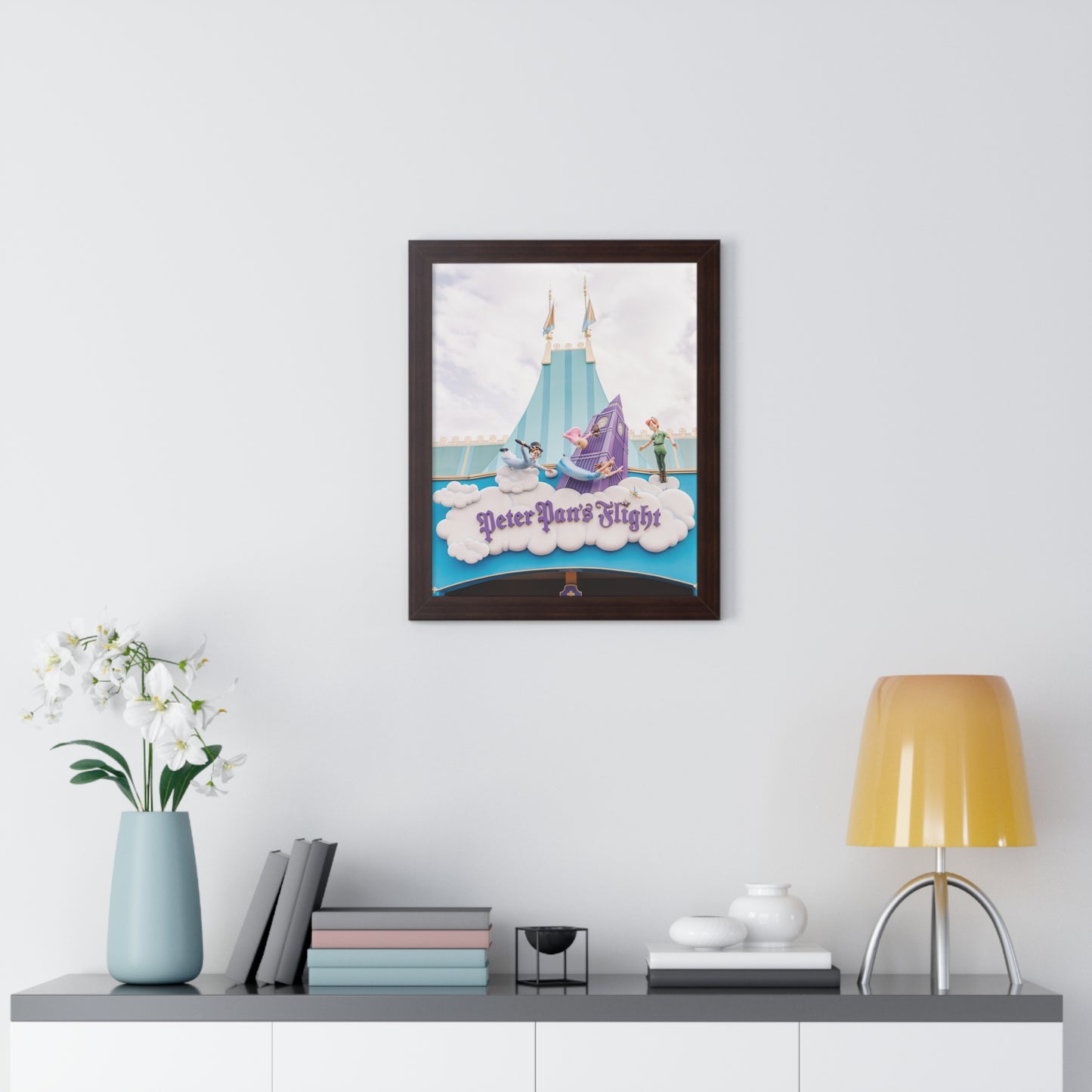 Vertical Flying Boy - Framed Print