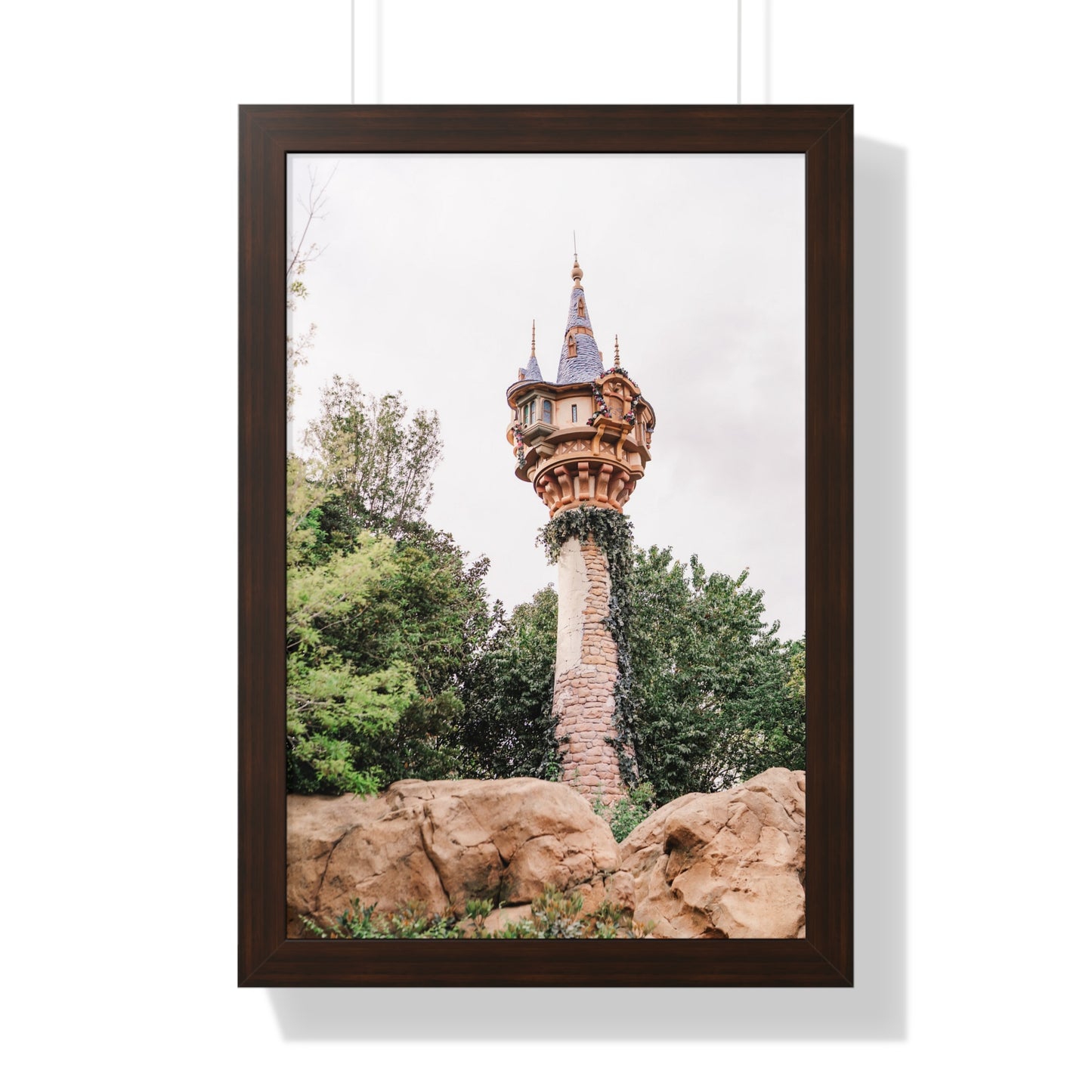 Golden Hair Tower - Framed Print