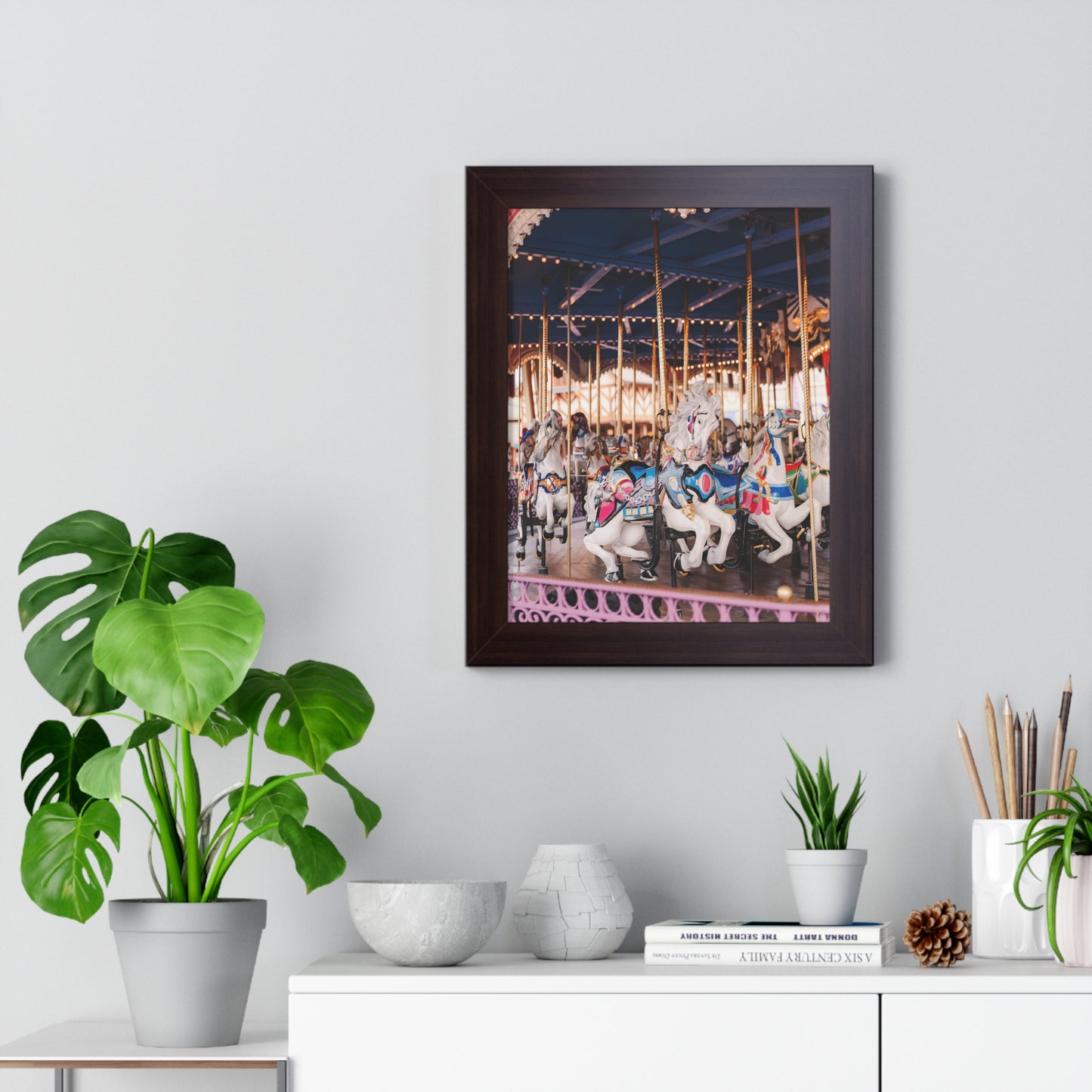 Magical Carousel - Framed Print