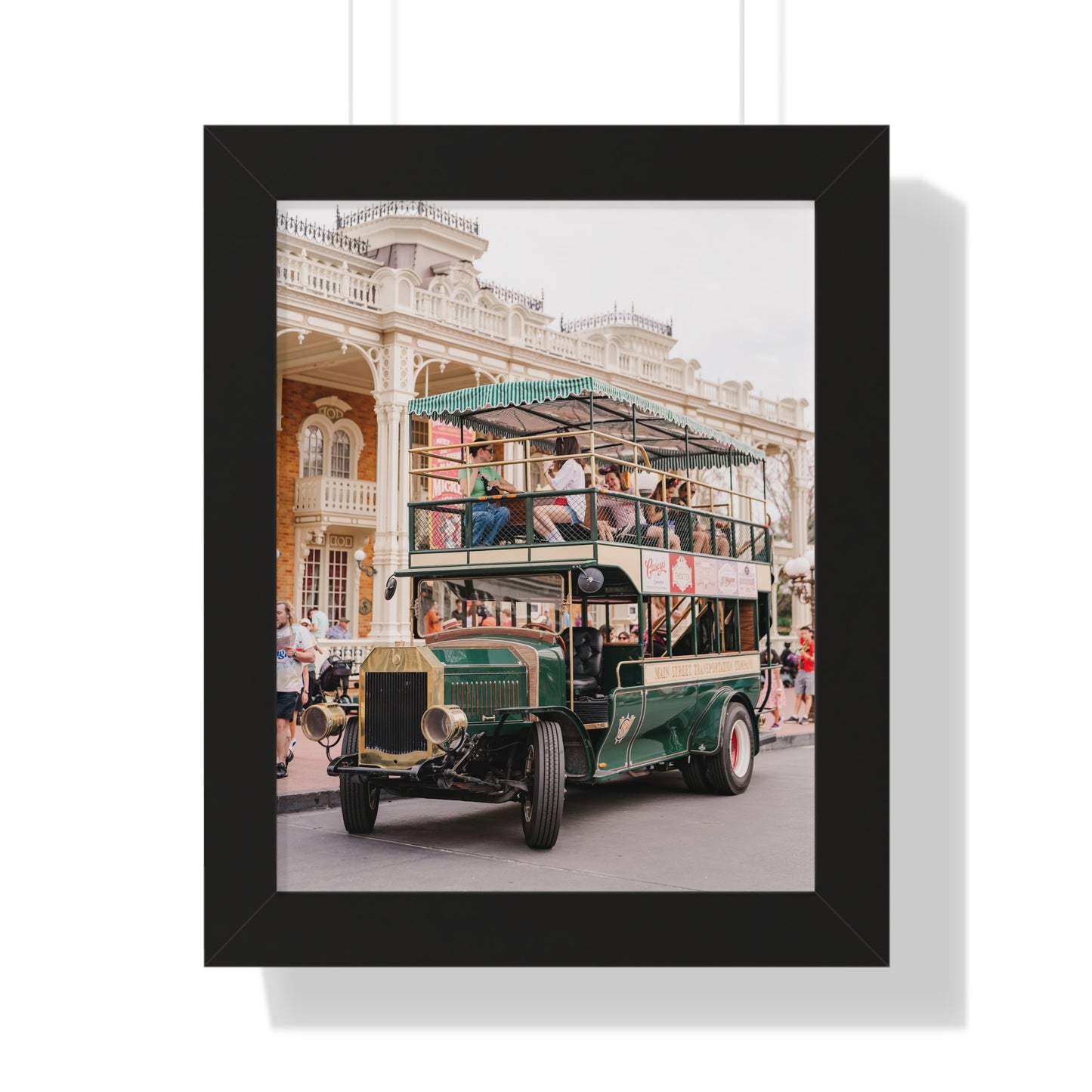 Main Street Transportation - Framed Print