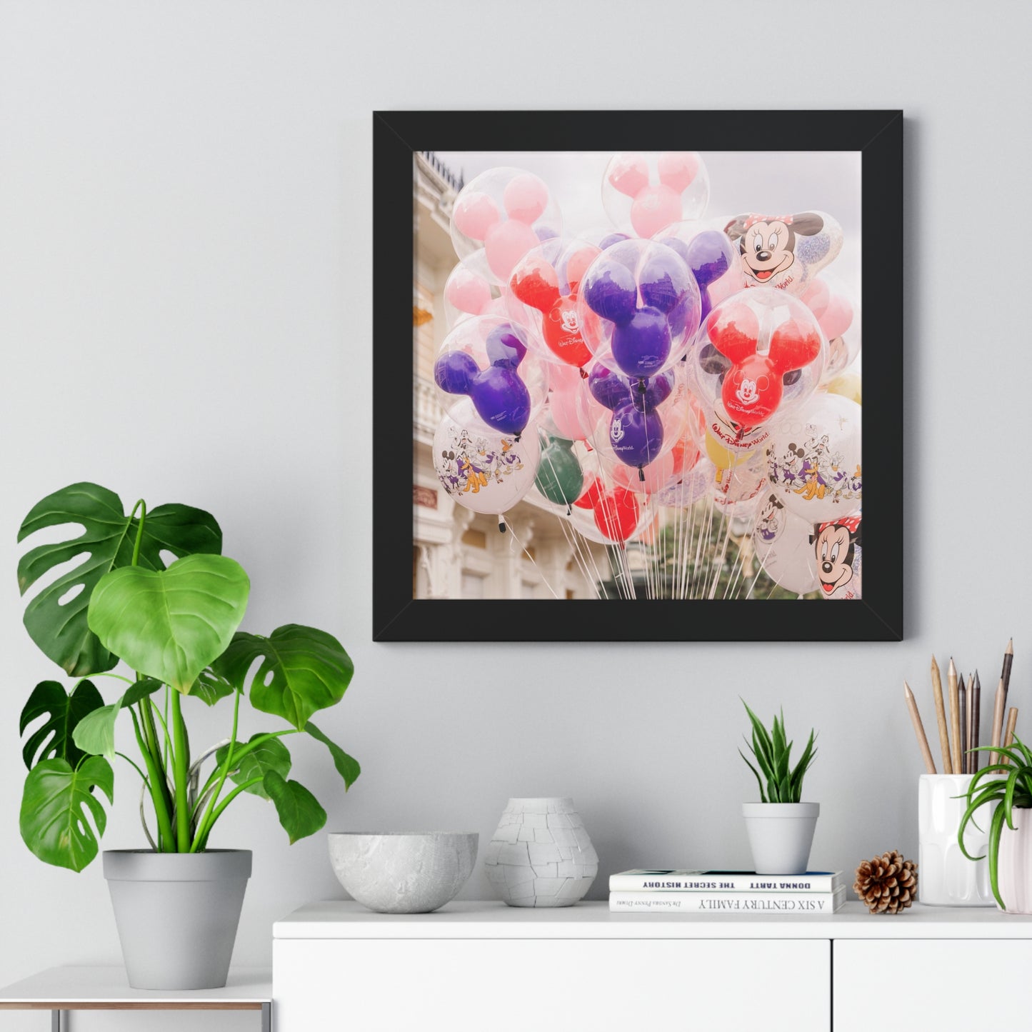 Main Street Balloons - Framed Print