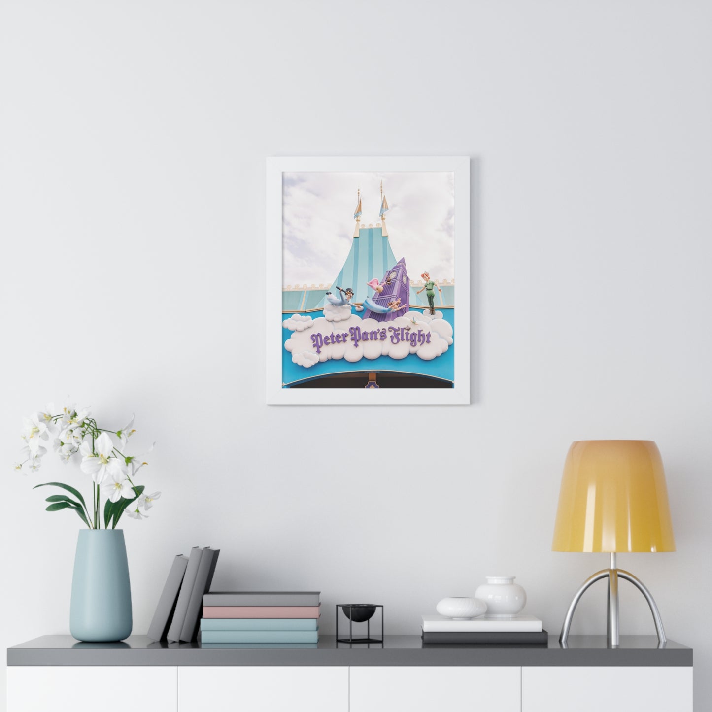 Vertical Flying Boy - Framed Print