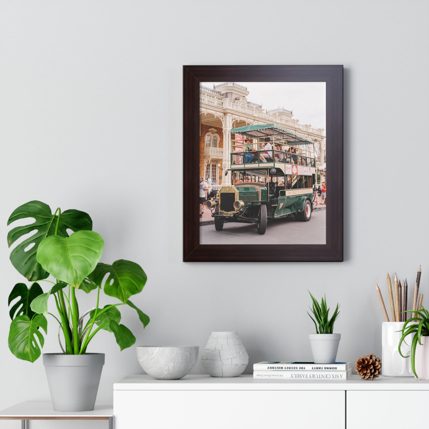 Main Street Transportation - Framed Print