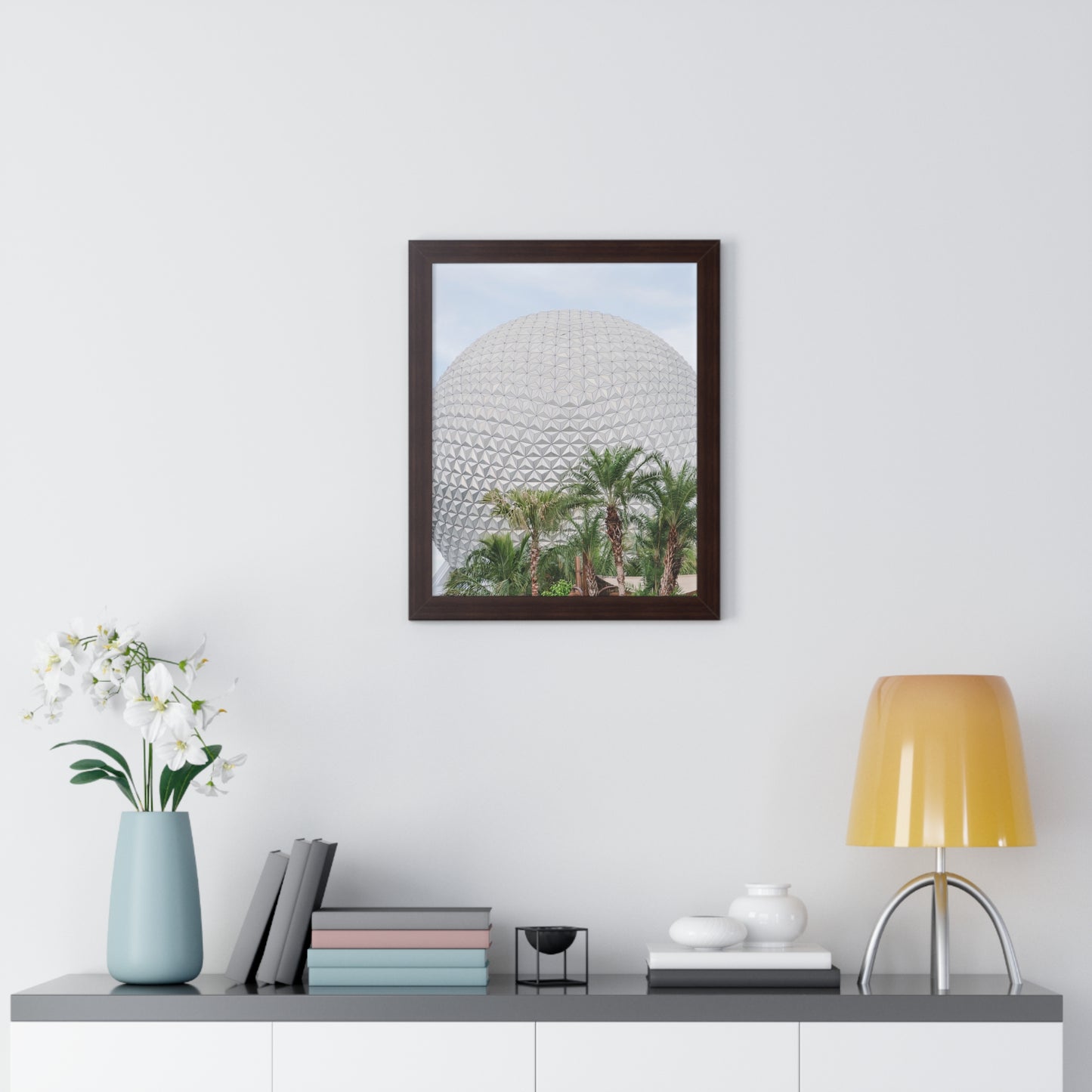 Tropical Golf Ball - Framed Print