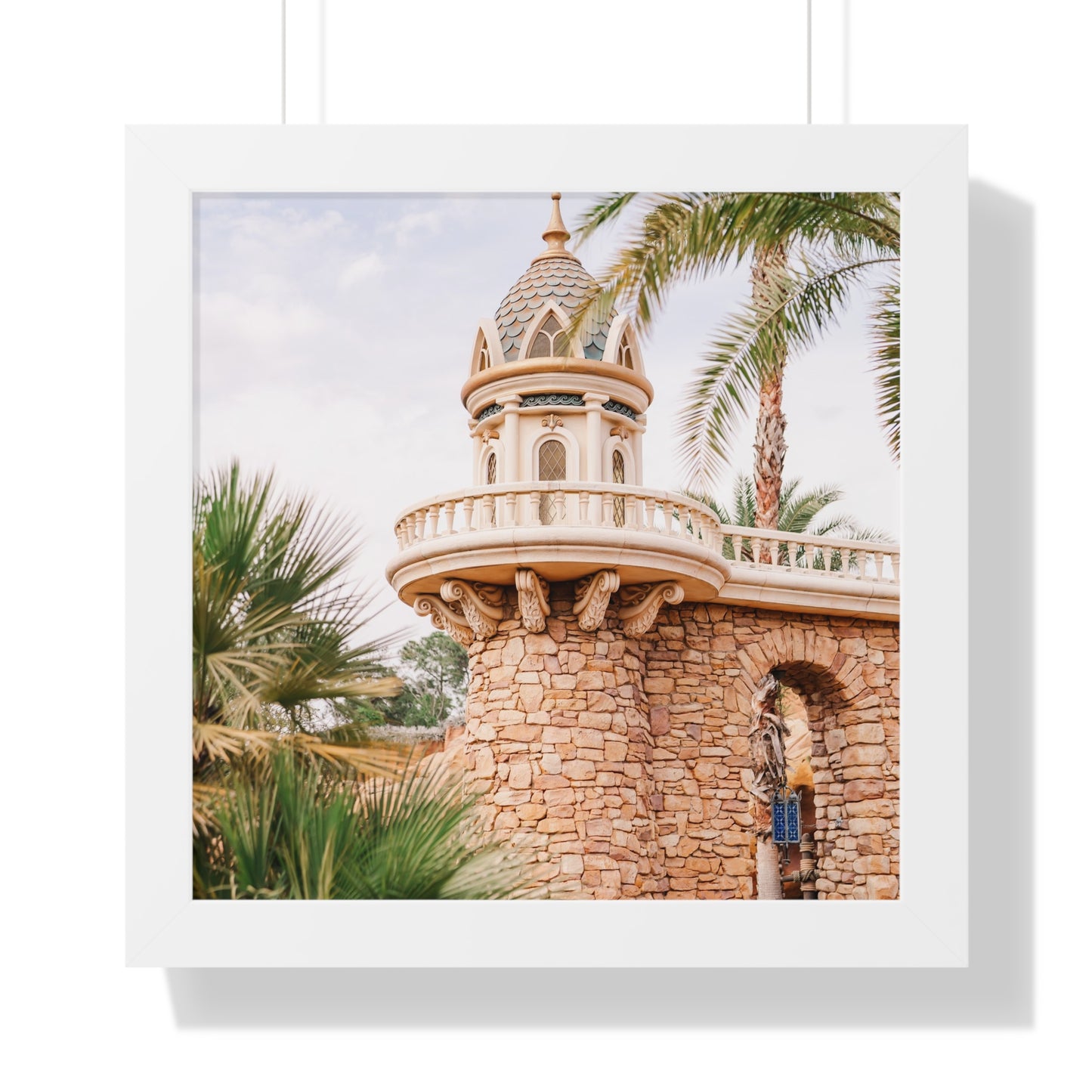 Mermaid's Castle Pillar - Framed Print