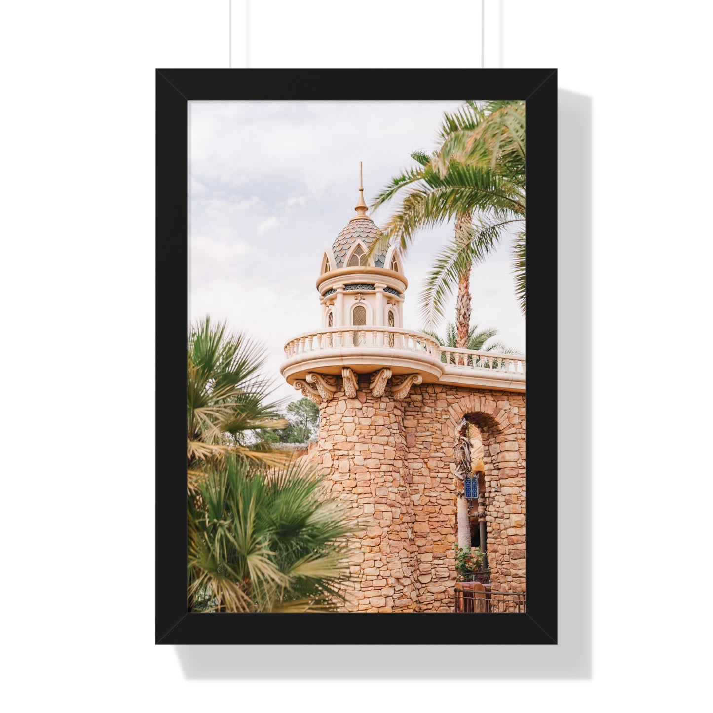 Mermaid's Castle Pillar - Framed Print