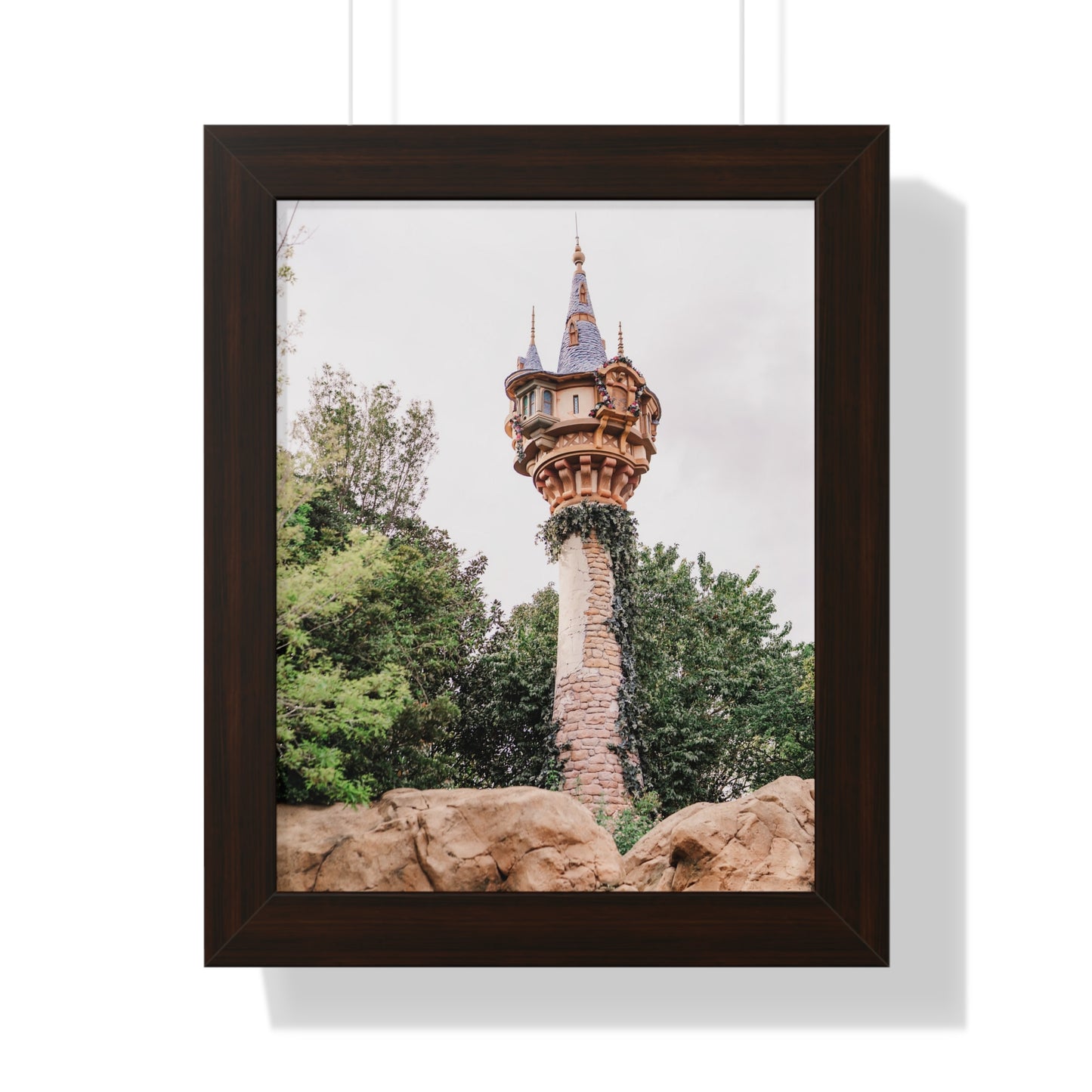 Golden Hair Tower - Framed Print