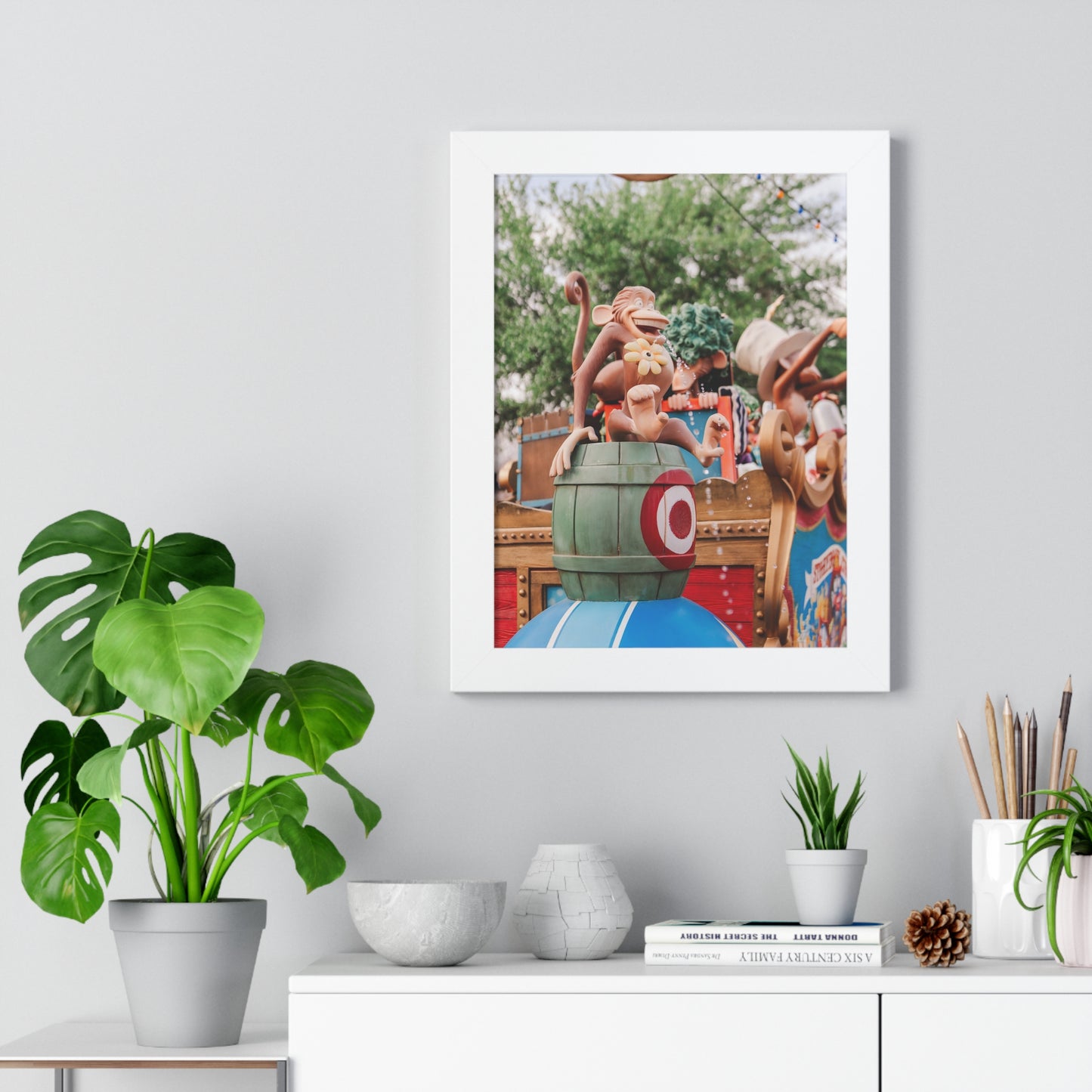 Monkey Around at the Circus - Framed Print