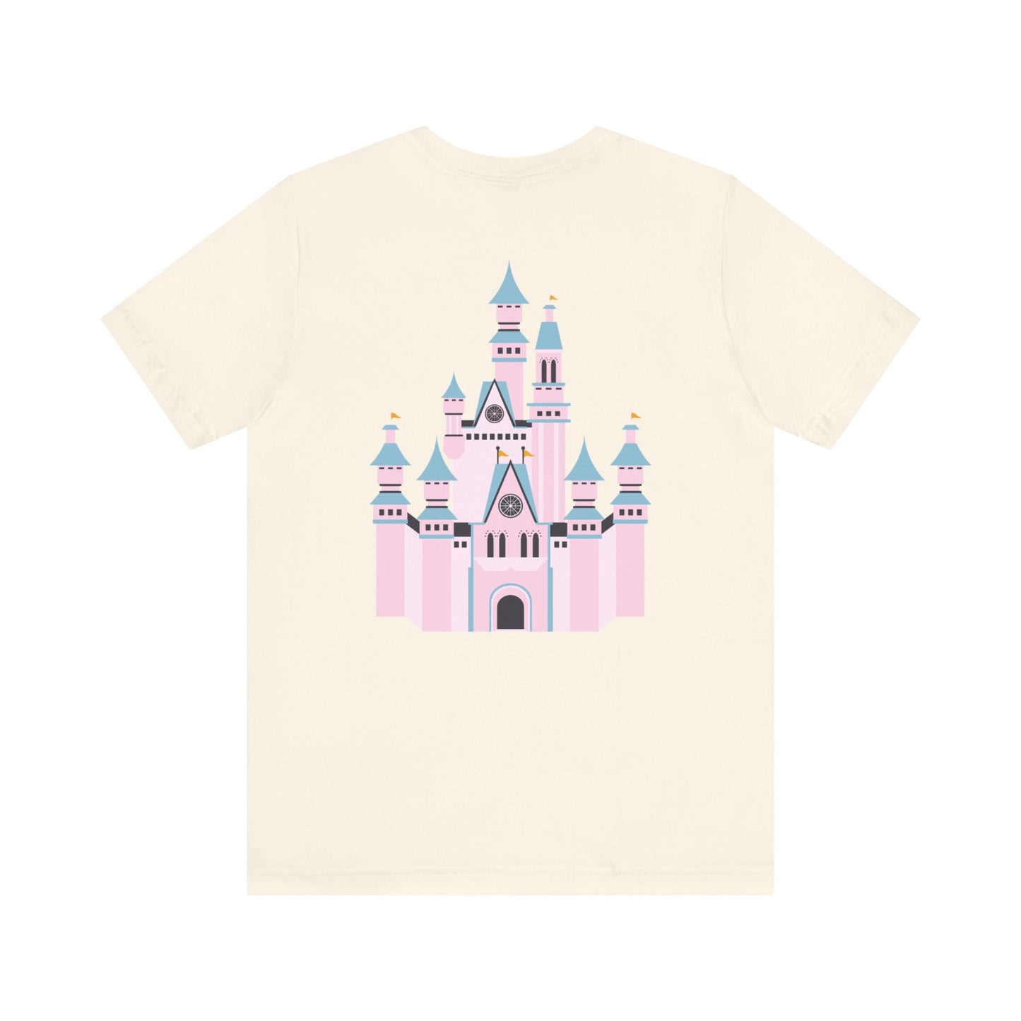 Pink Castle with Mickey on Front T-Shirt