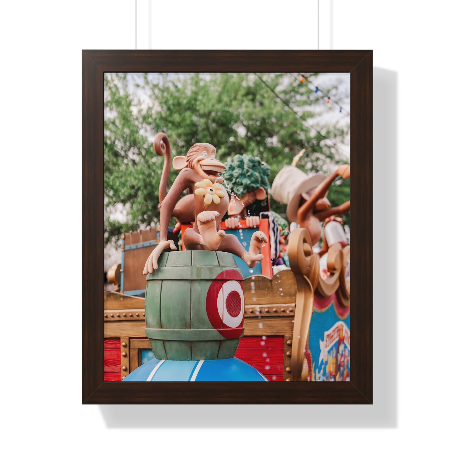 Monkey Around at the Circus - Framed Print