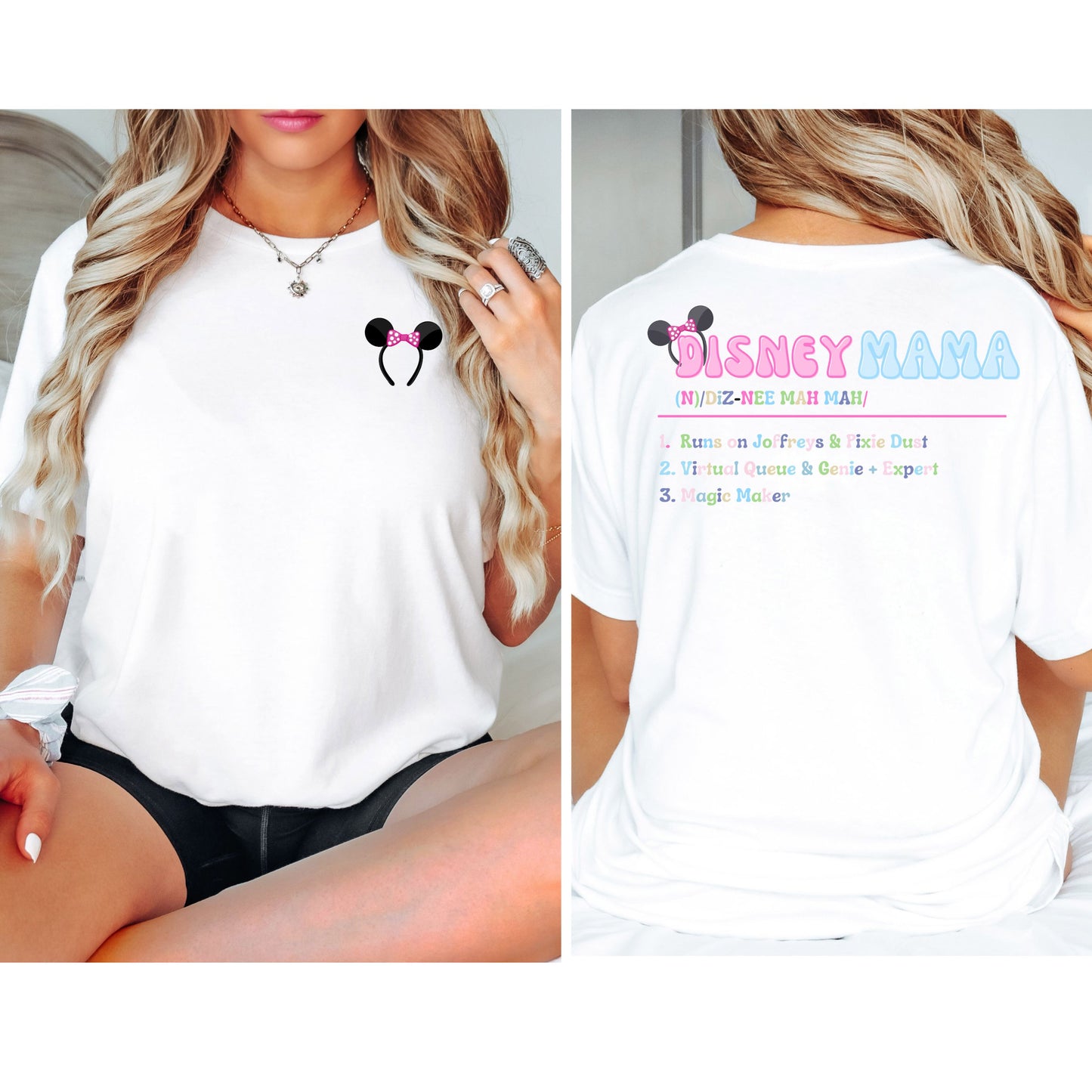 Definition of Disney Mama Front & Back T-Shirt