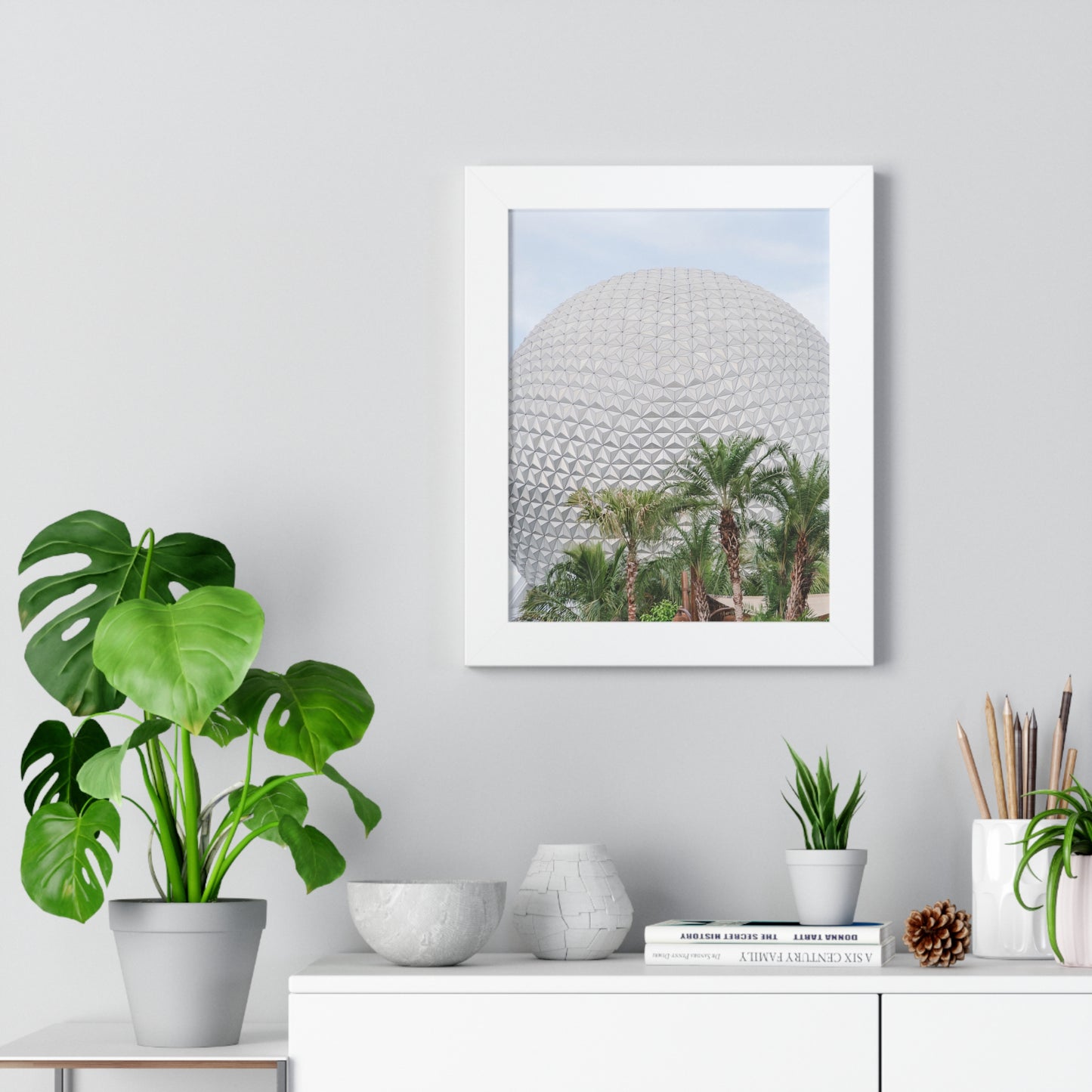 Tropical Golf Ball - Framed Print