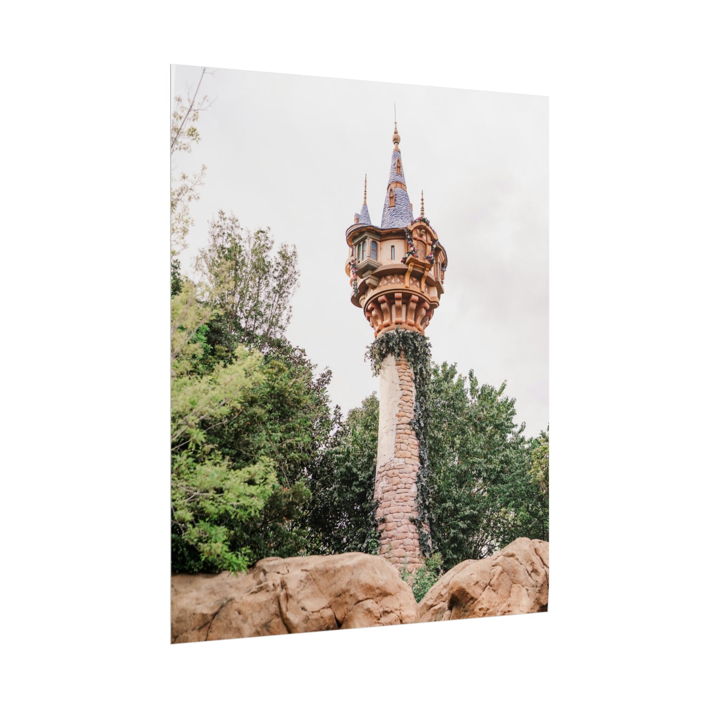 Golden Hair Tower - Unframed Print