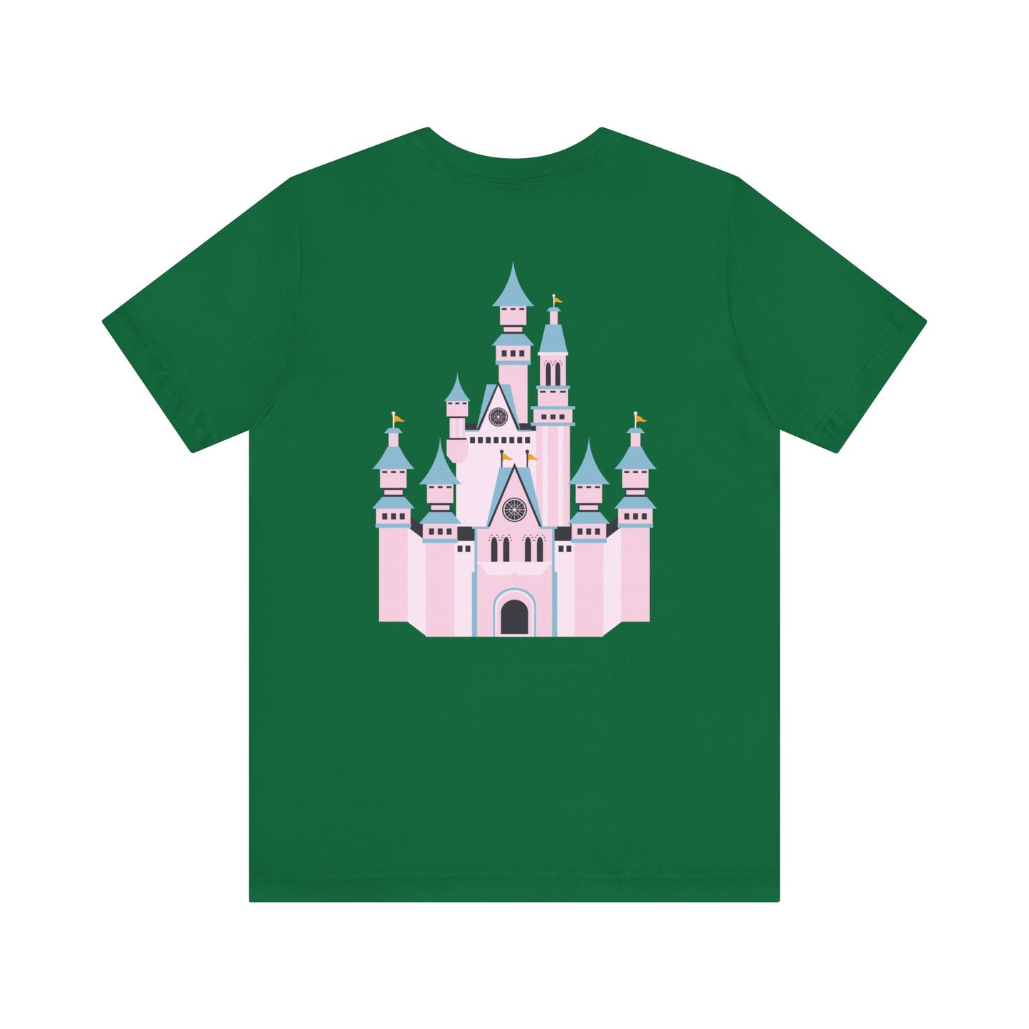 Pink Castle with Mickey on Front T-Shirt