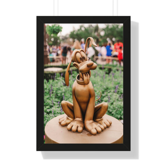 Golden Magical Dog - Framed Print