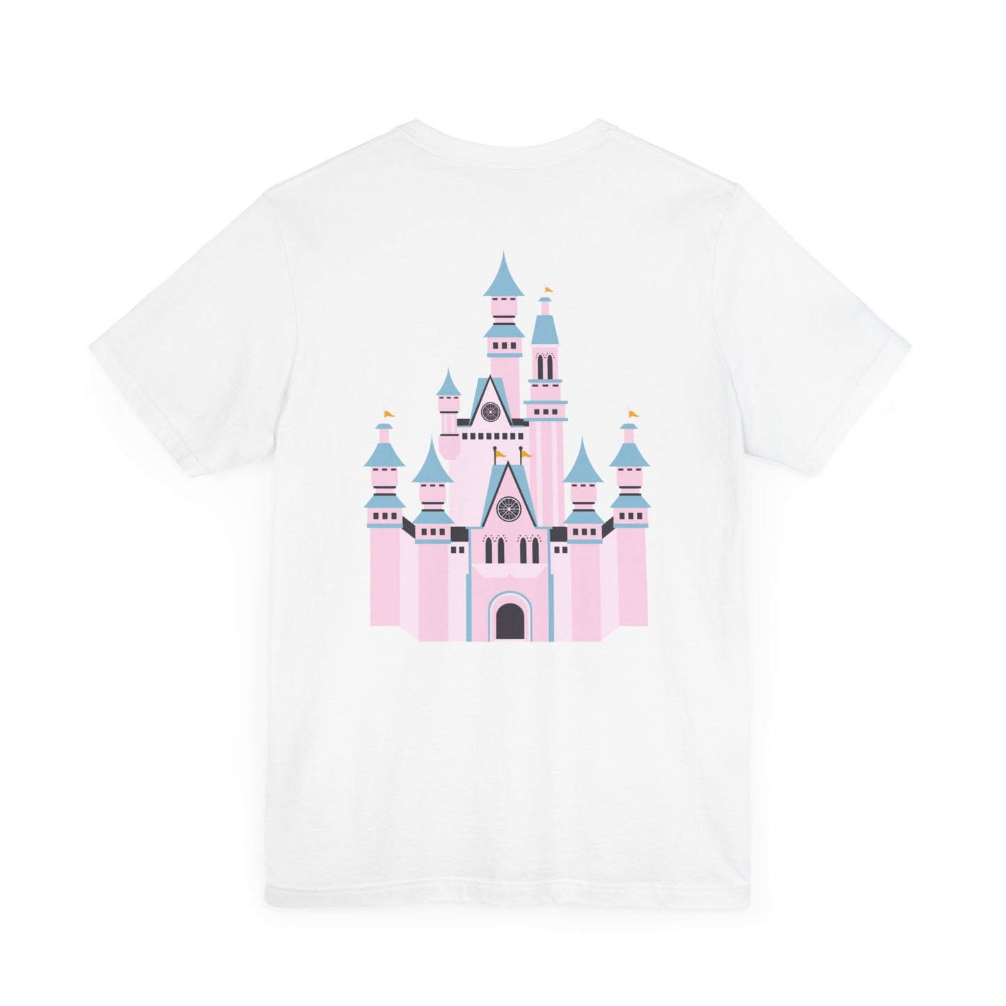 Pink Castle with Mickey on Front T-Shirt