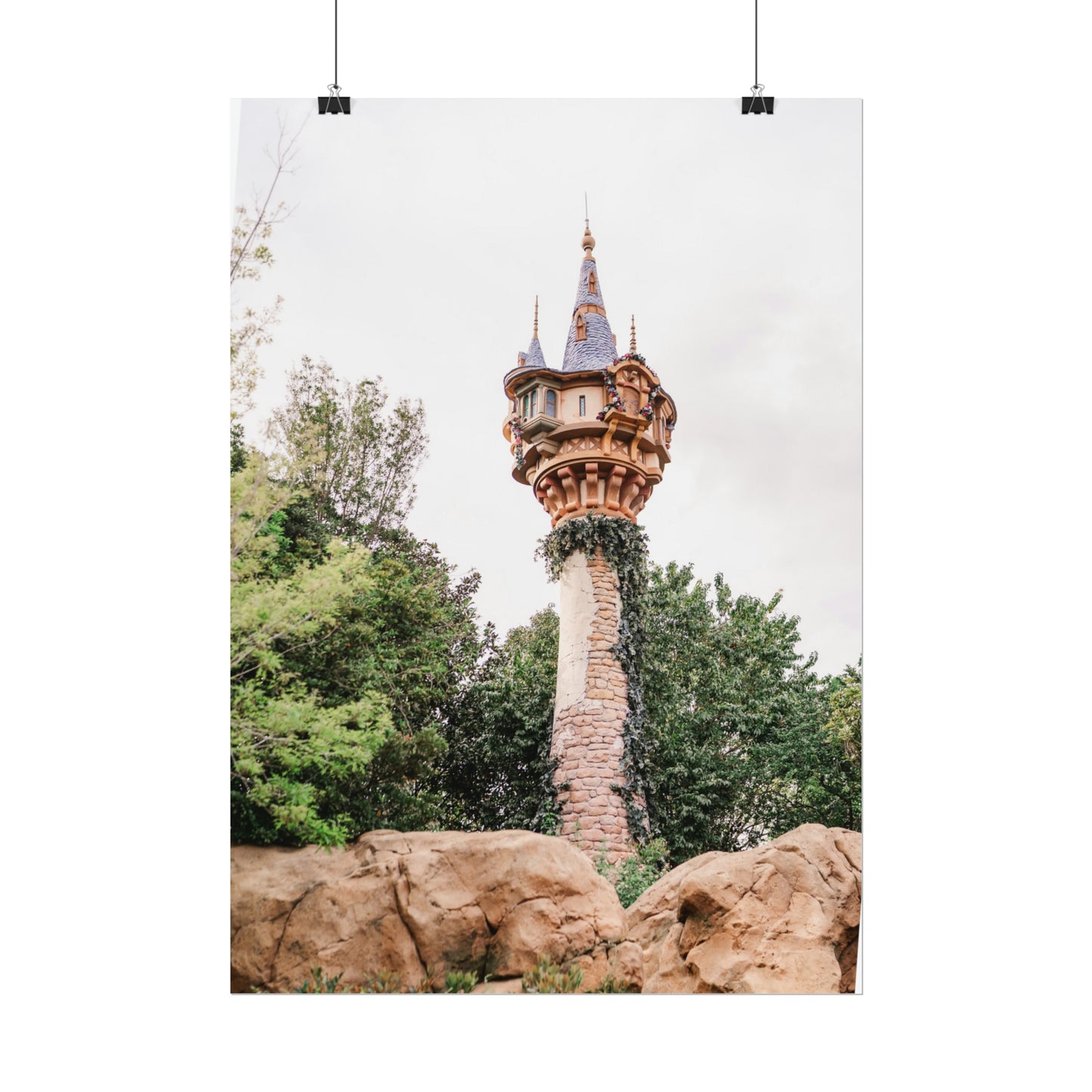 Golden Hair Tower - Unframed Print