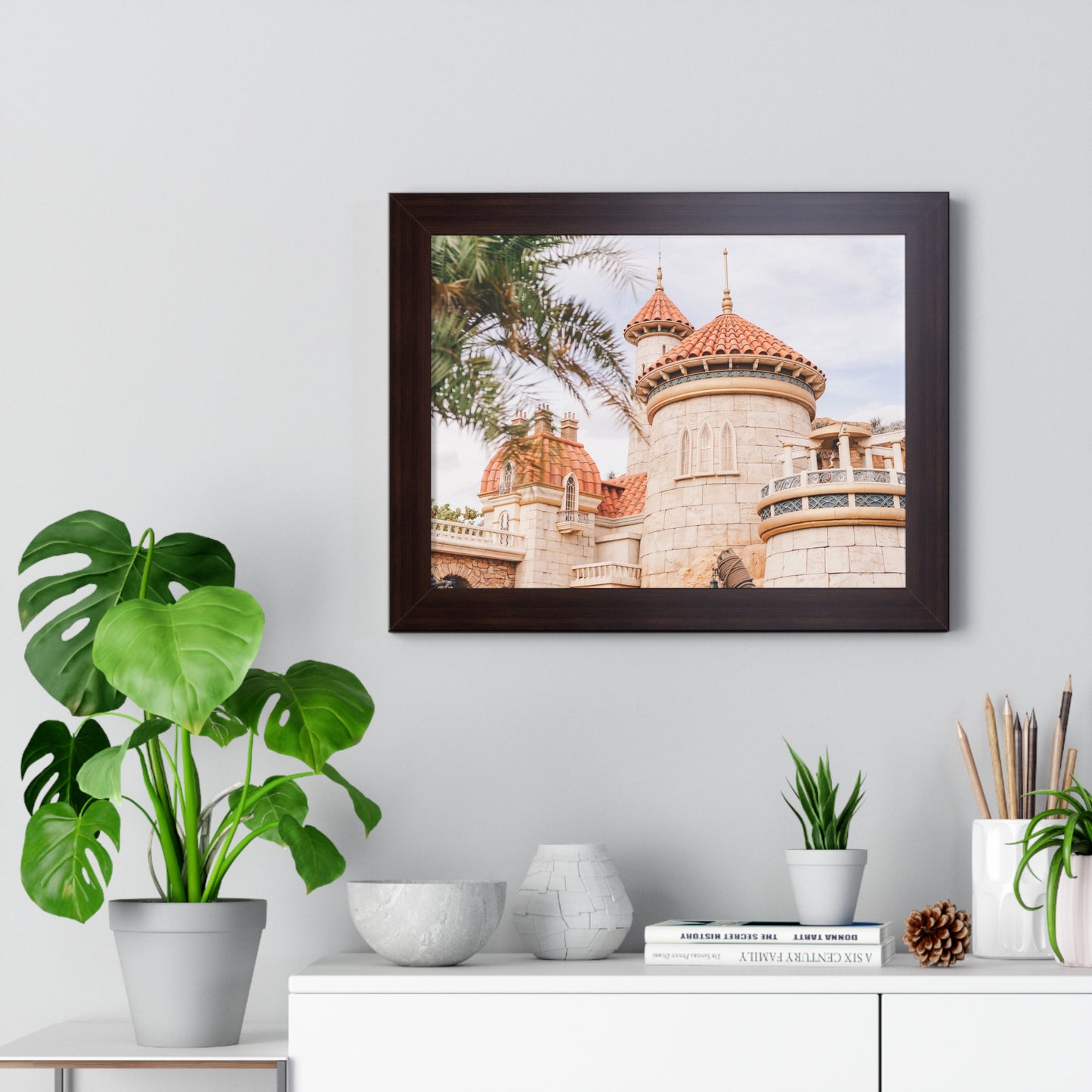 A Mermaid's Castle - Framed Print