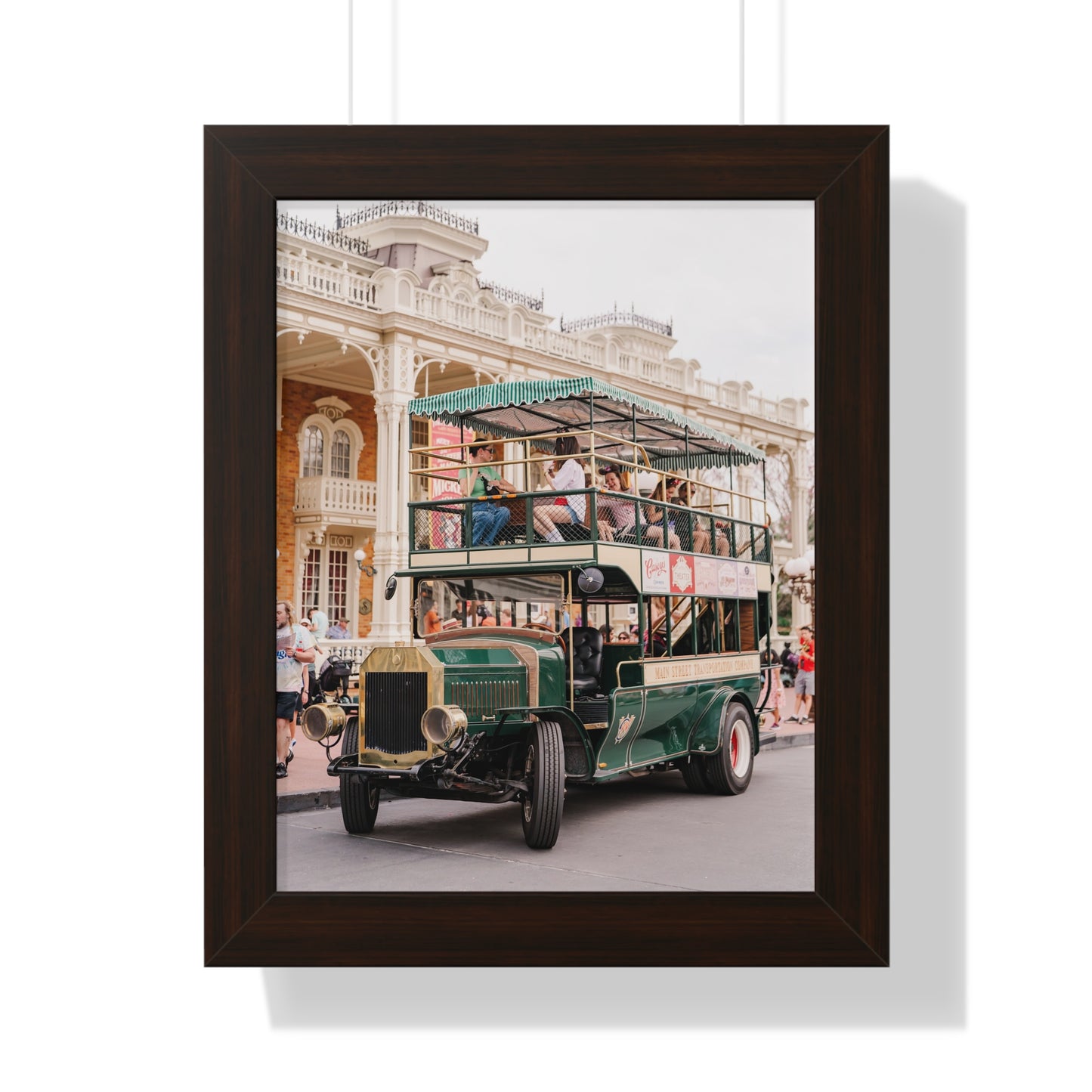 Main Street Transportation - Framed Print