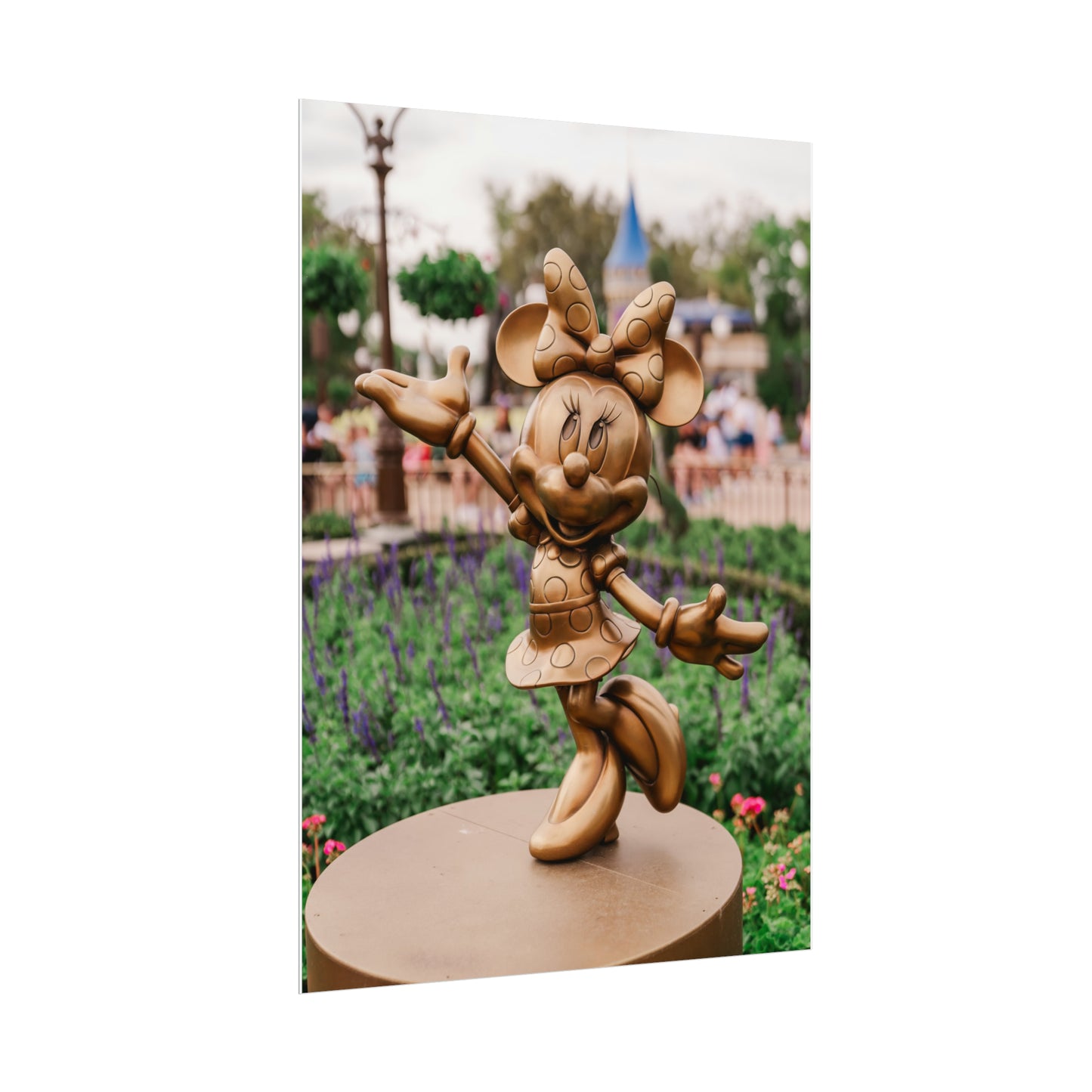 Golden Girly Mouse - Unframed Print