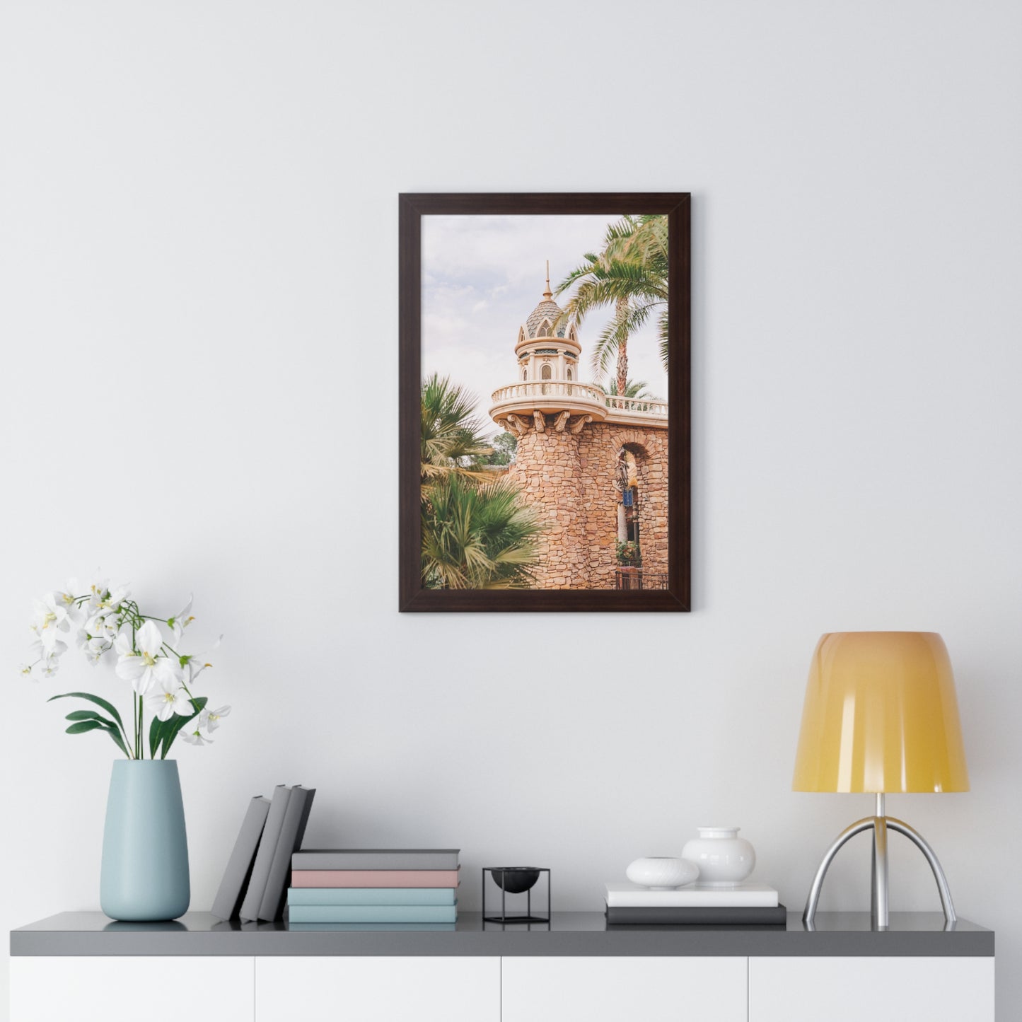 Mermaid's Castle Pillar - Framed Print