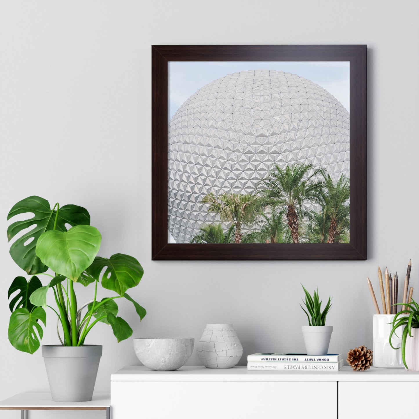 Tropical Golf Ball - Framed Print