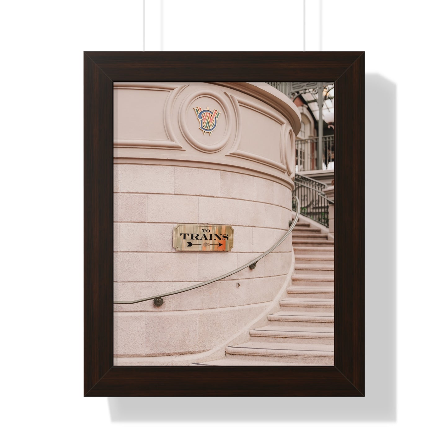 To Trains - Framed Print