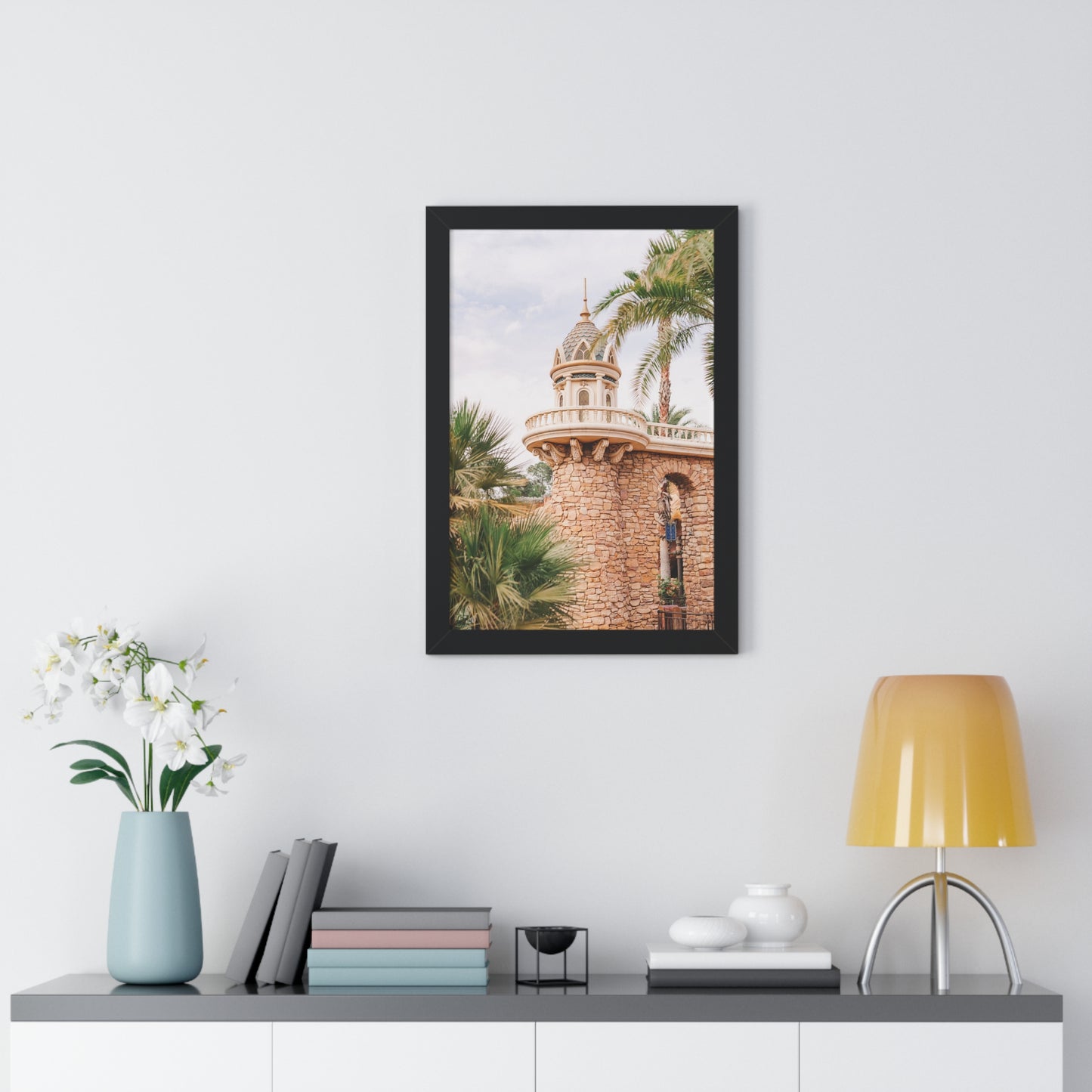 Mermaid's Castle Pillar - Framed Print