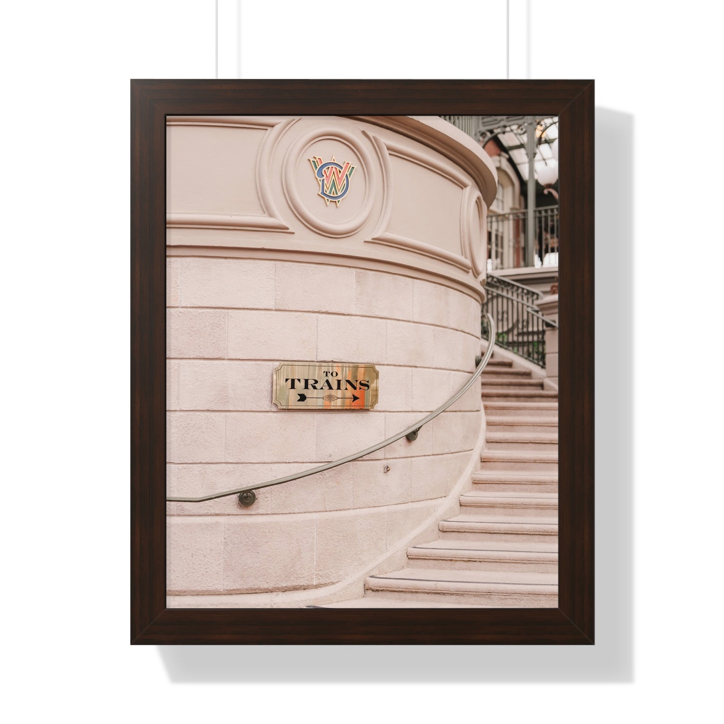 To Trains - Framed Print