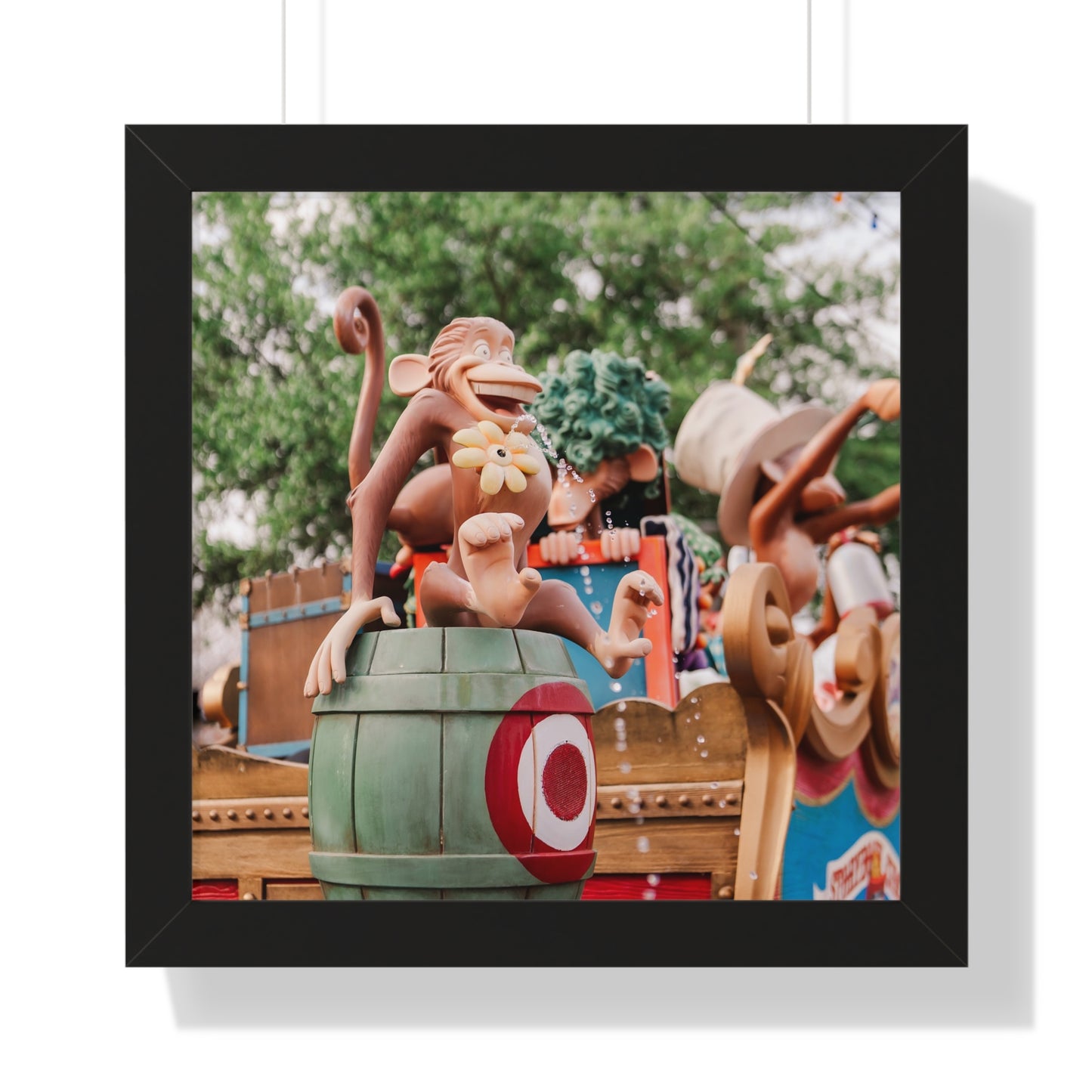 Monkey Around at the Circus - Framed Print