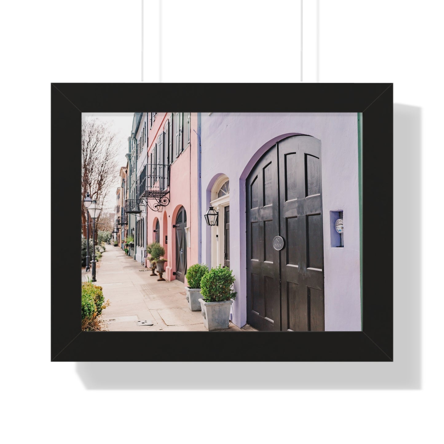 Charleston's Rainbow Row - Framed Print