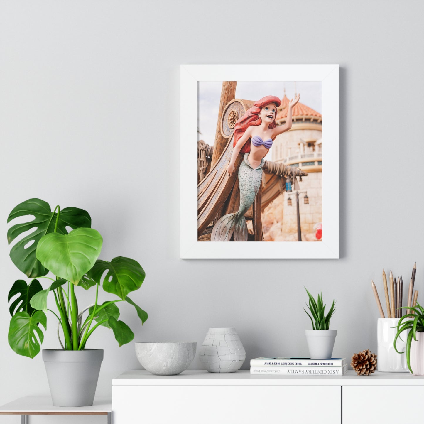 Mermaid Ship - Framed Print