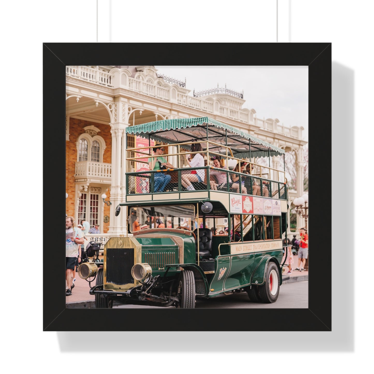 Main Street Transportation - Framed Print