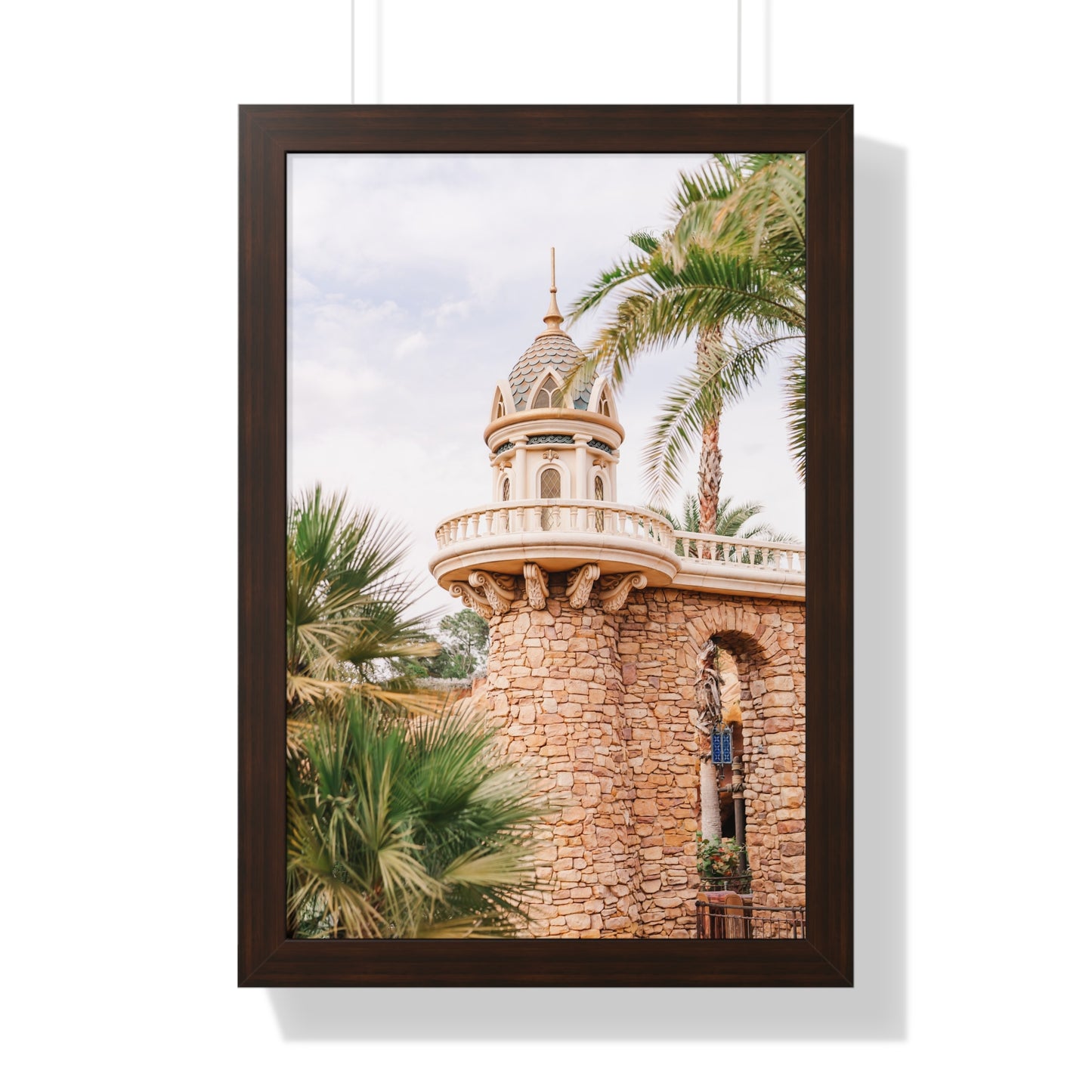 Mermaid's Castle Pillar - Framed Print