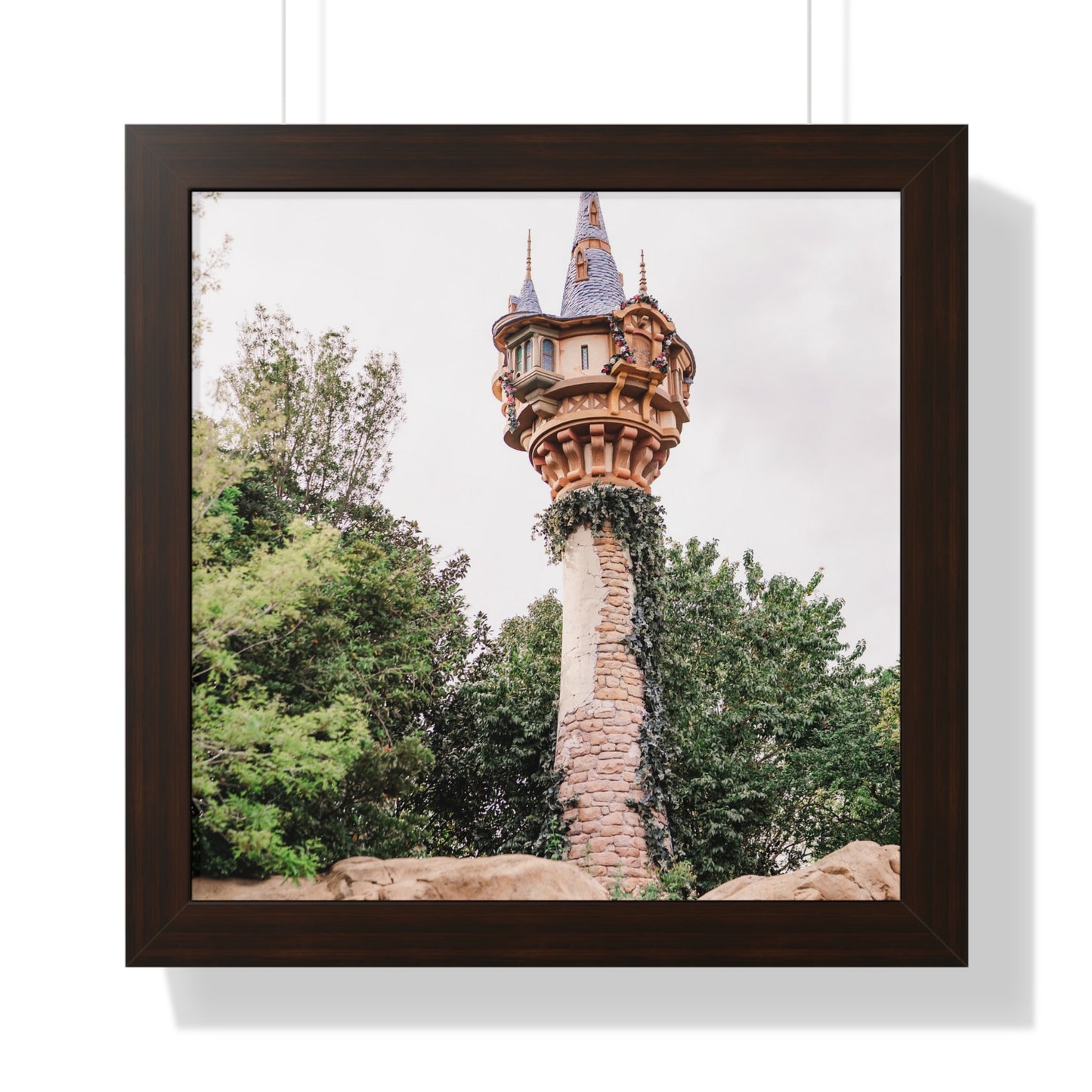 Golden Hair Tower - Framed Print