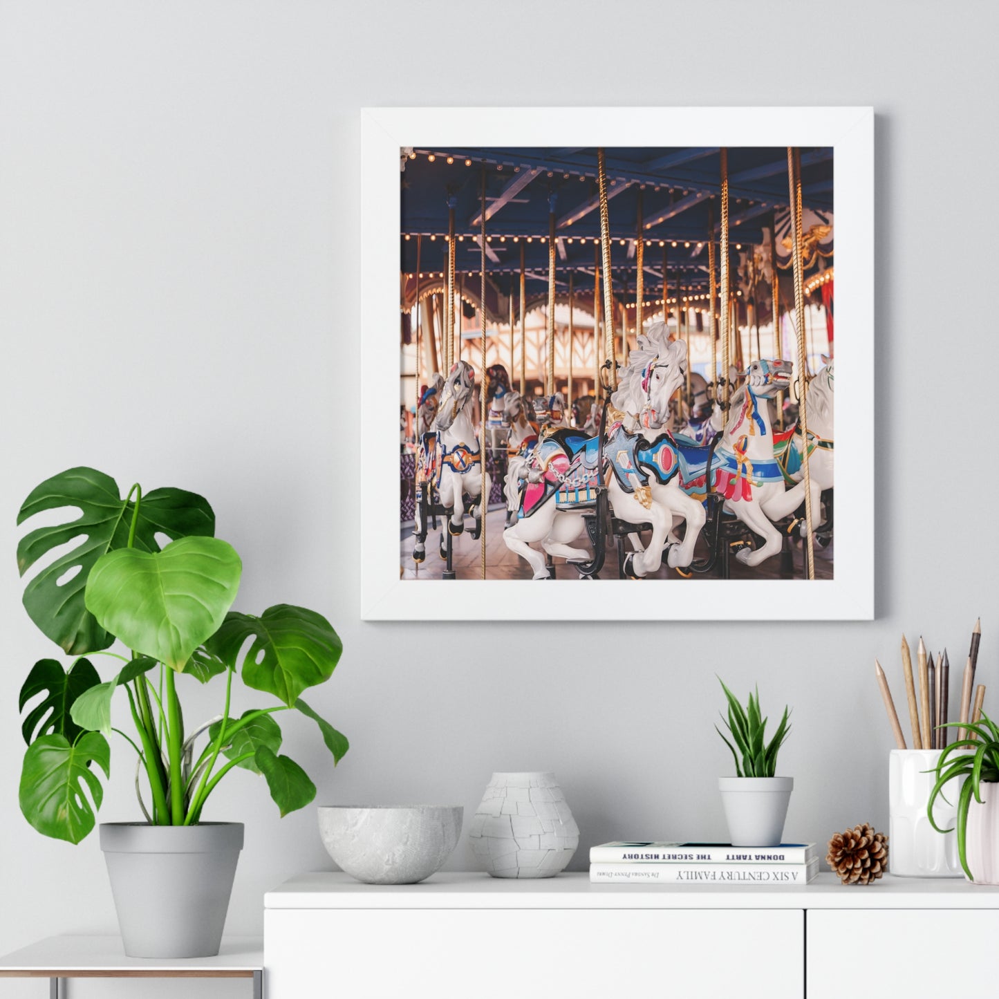 Magical Carousel - Framed Print