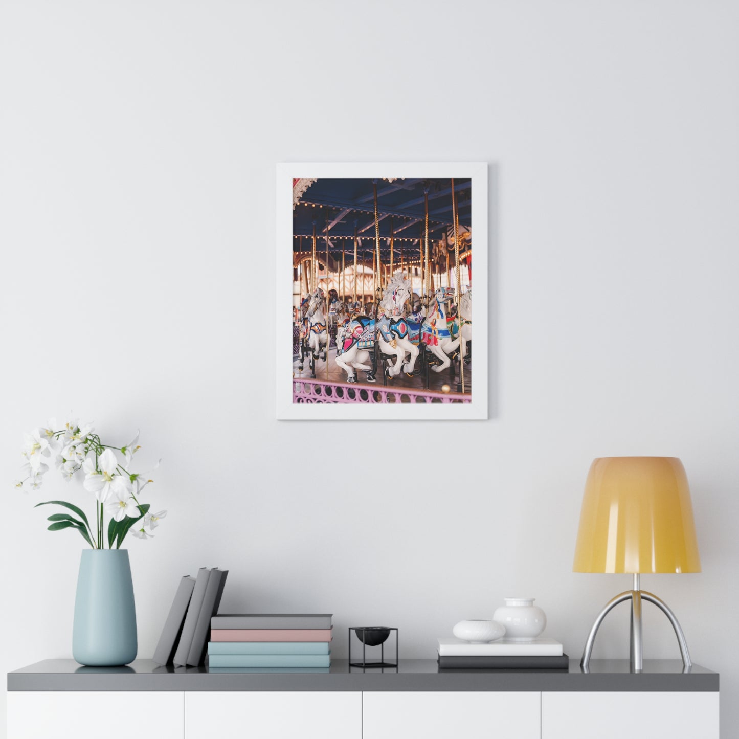 Magical Carousel - Framed Print