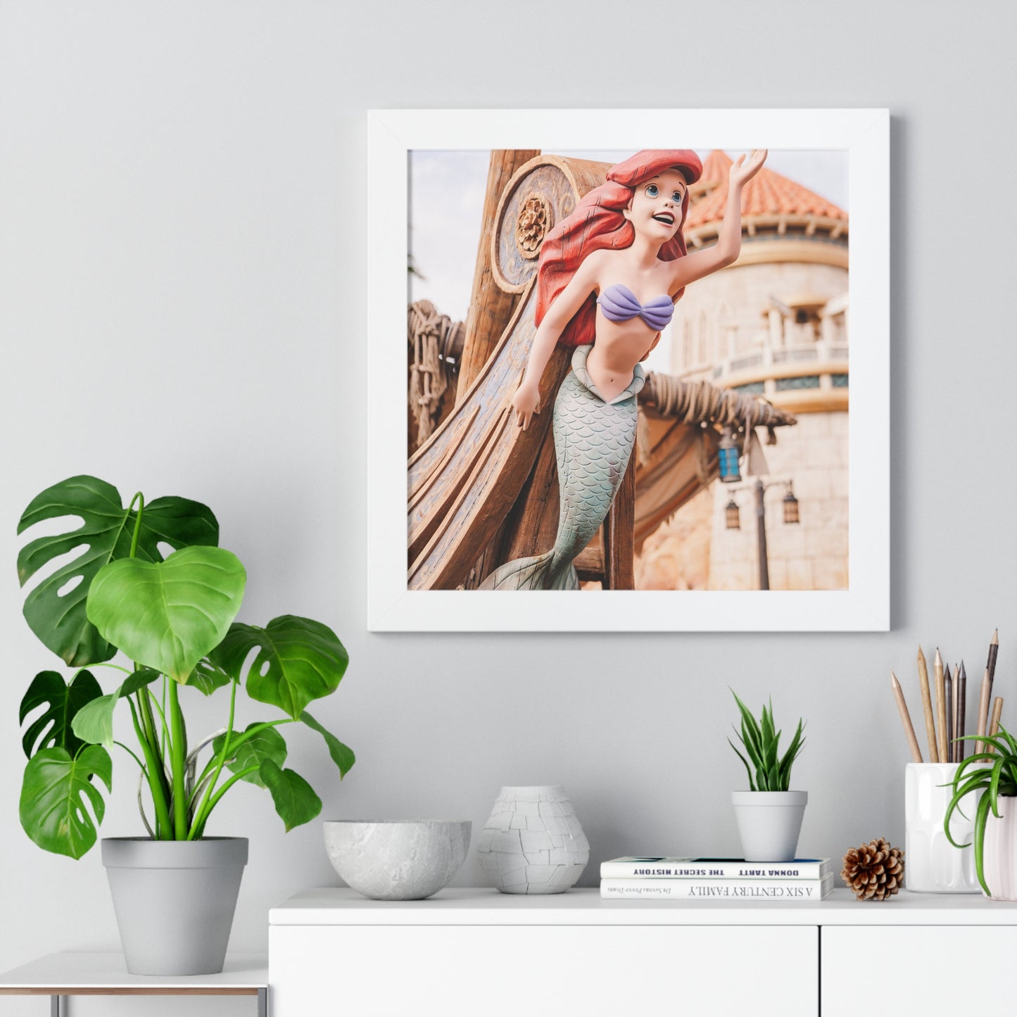 Mermaid Ship - Framed Print