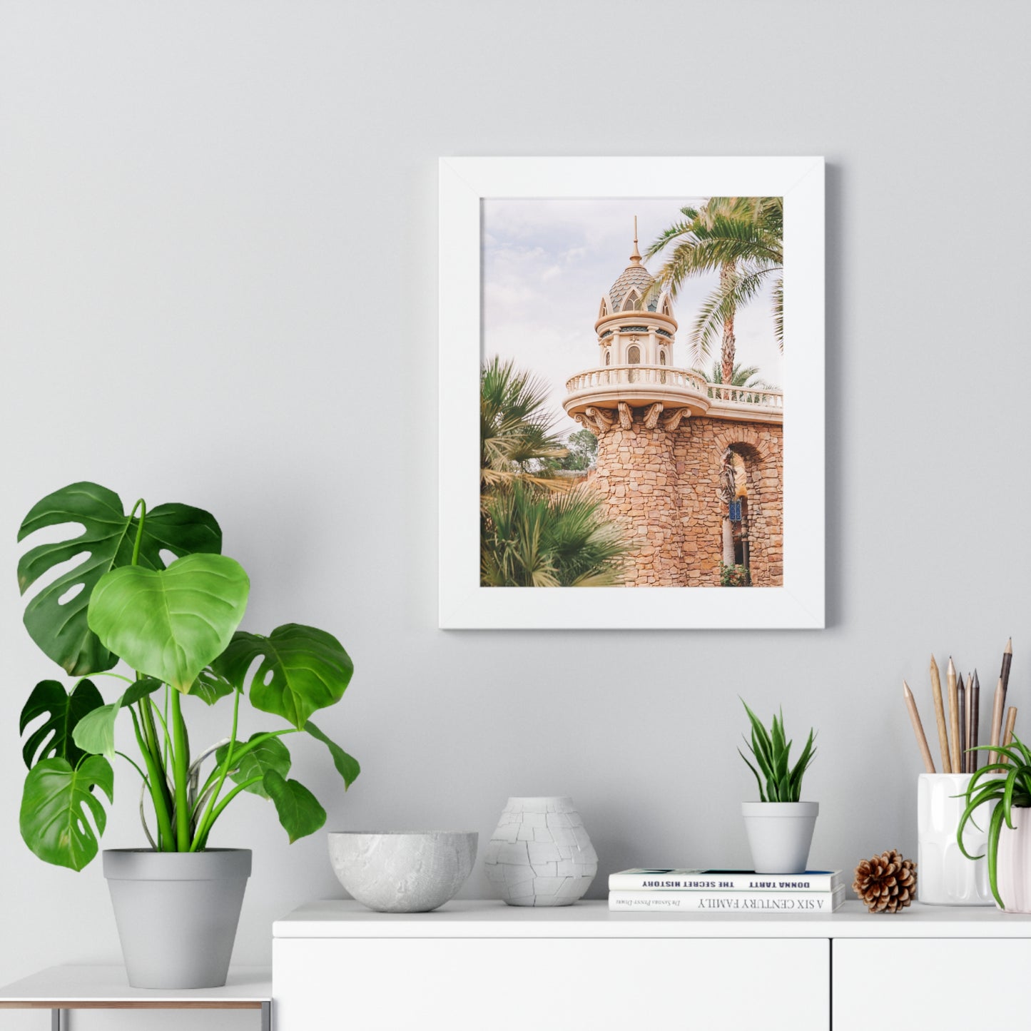 Mermaid's Castle Pillar - Framed Print