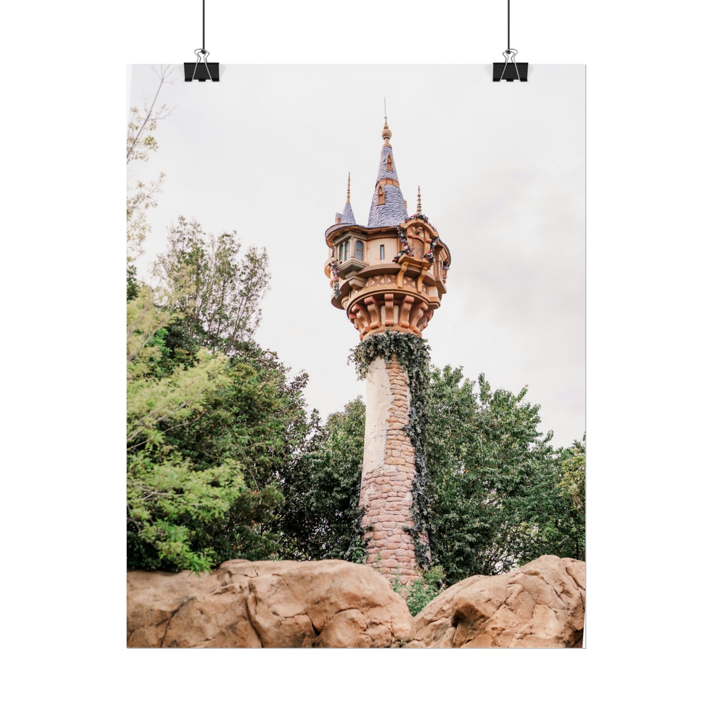 Golden Hair Tower - Unframed Print