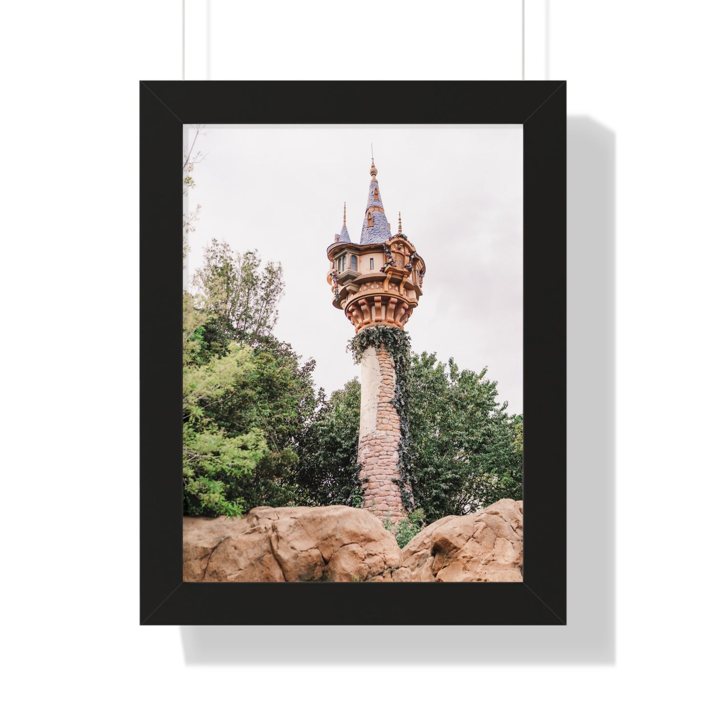 Golden Hair Tower - Framed Print