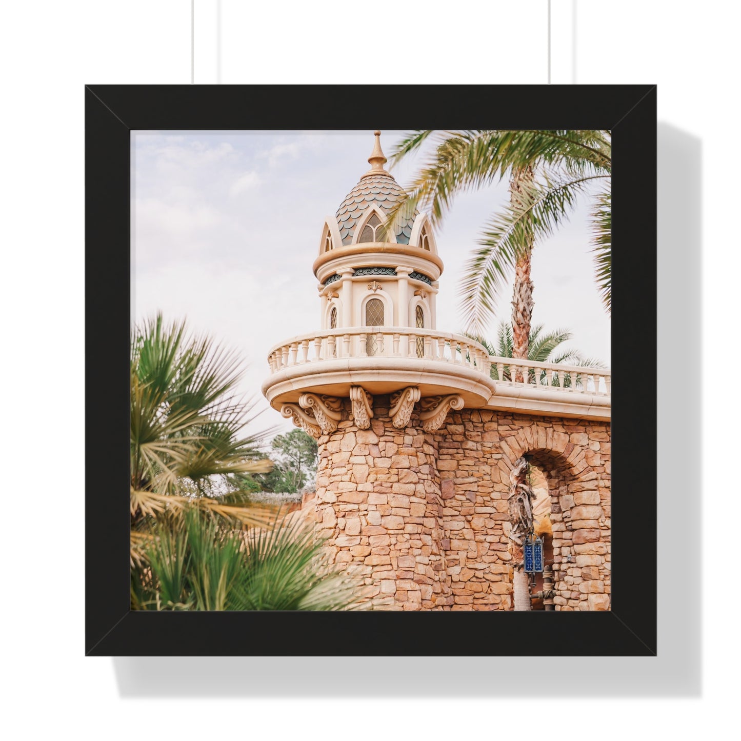 Mermaid's Castle Pillar - Framed Print