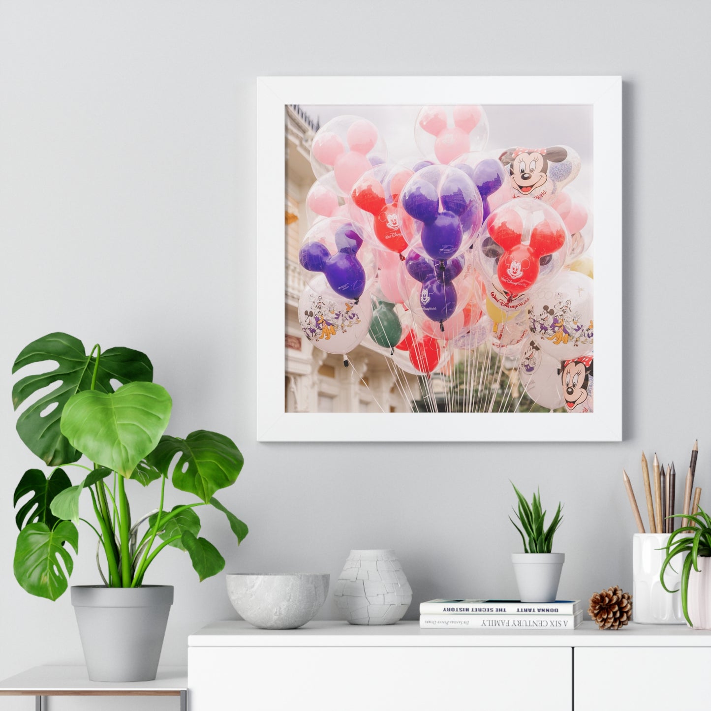 Main Street Balloons - Framed Print