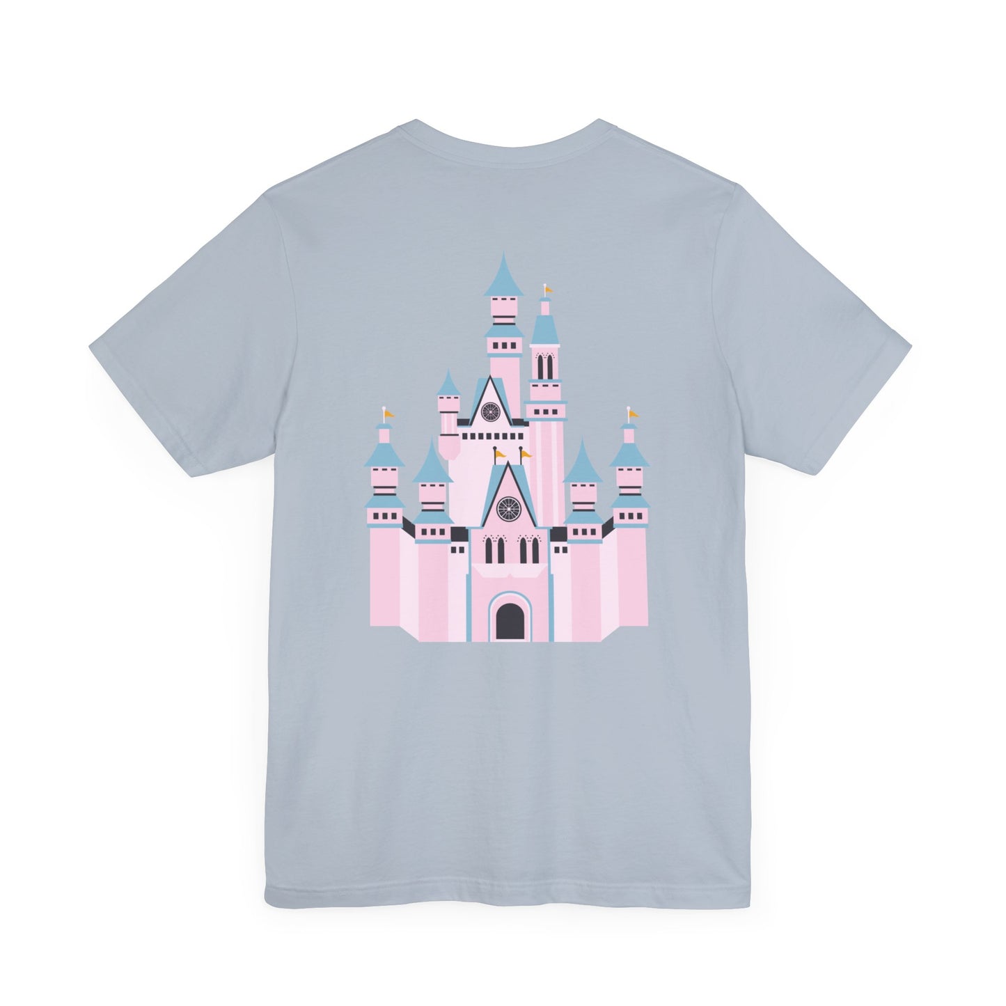 Pink Castle with Mickey on Front T-Shirt