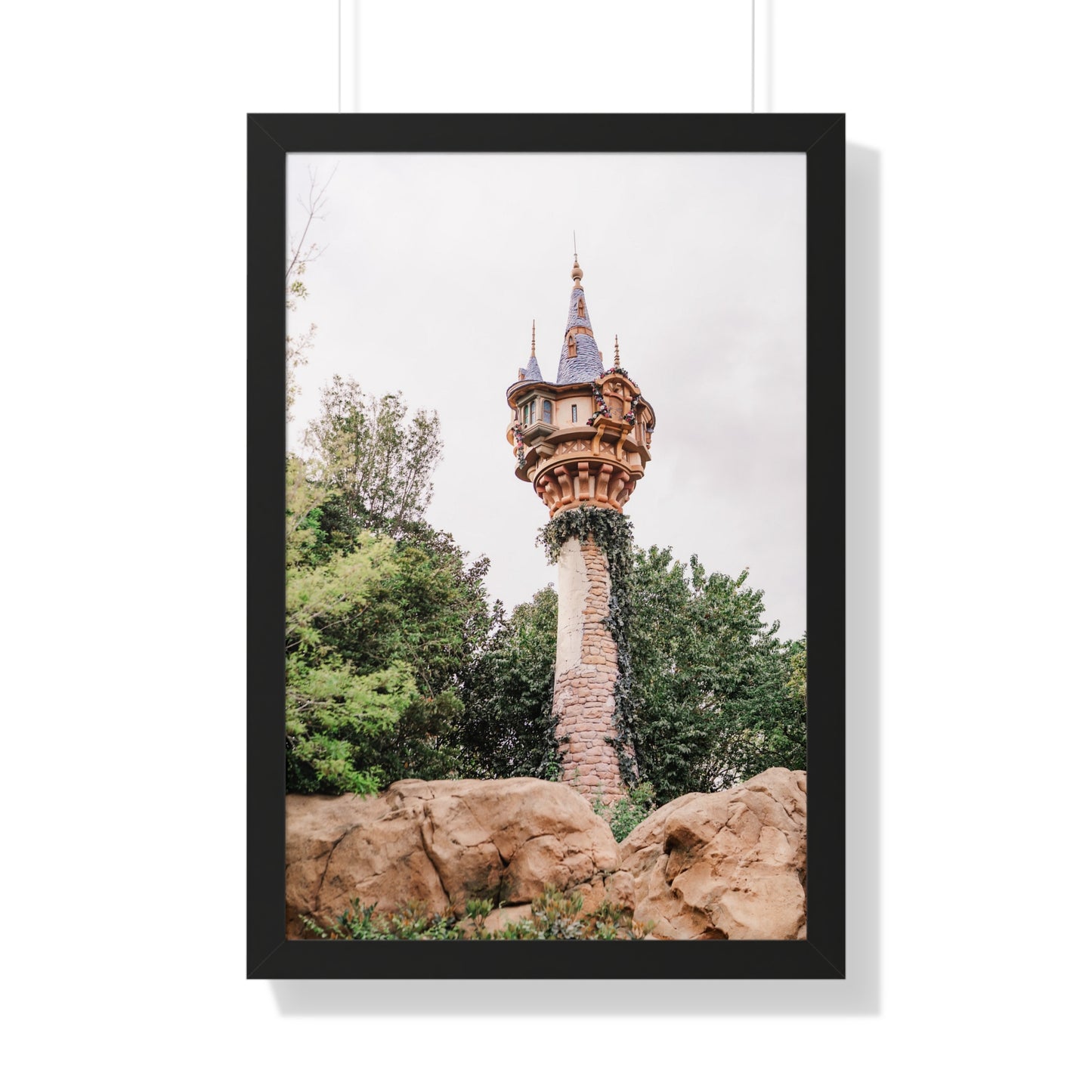 Golden Hair Tower - Framed Print