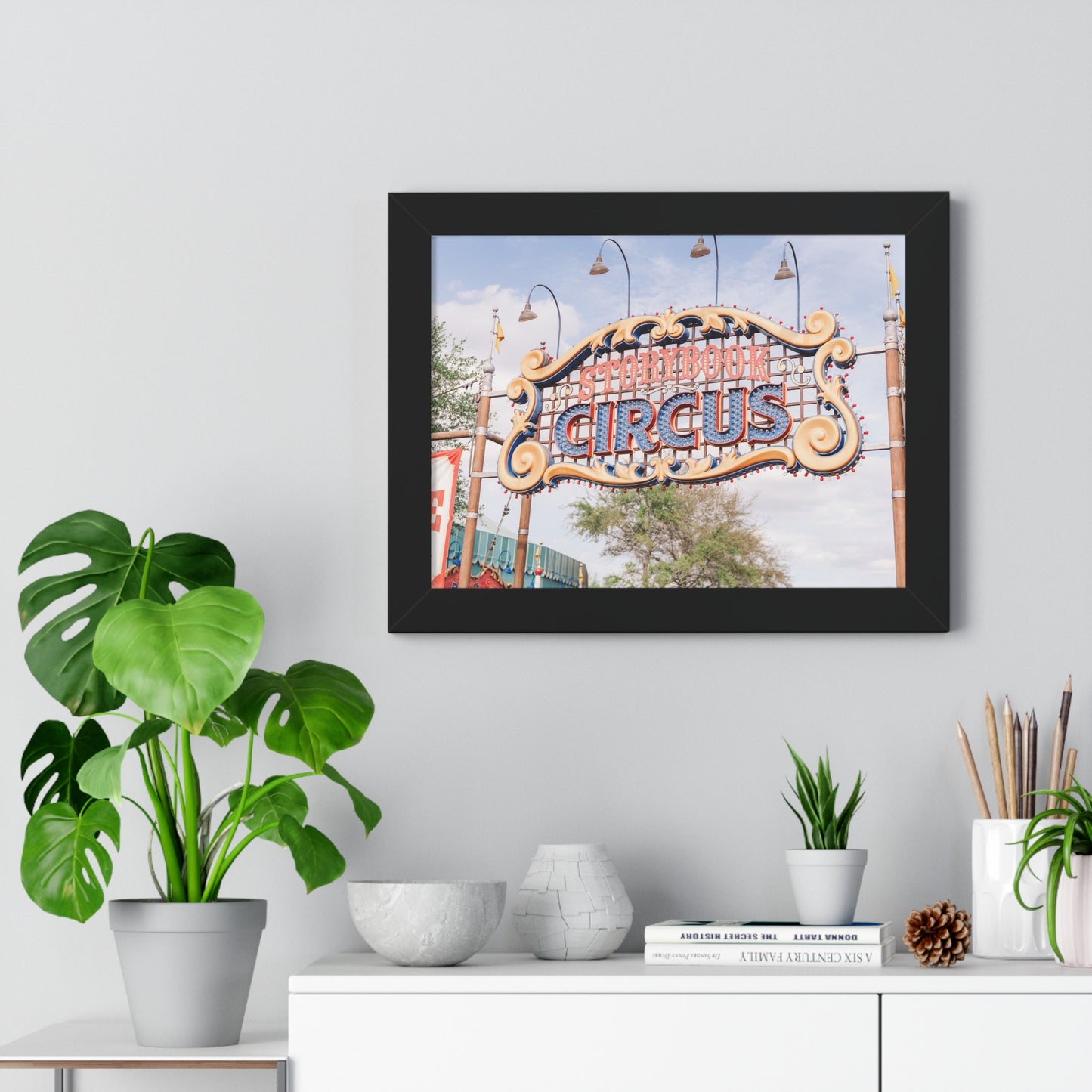 A Flying Elephant's Home - Framed Print